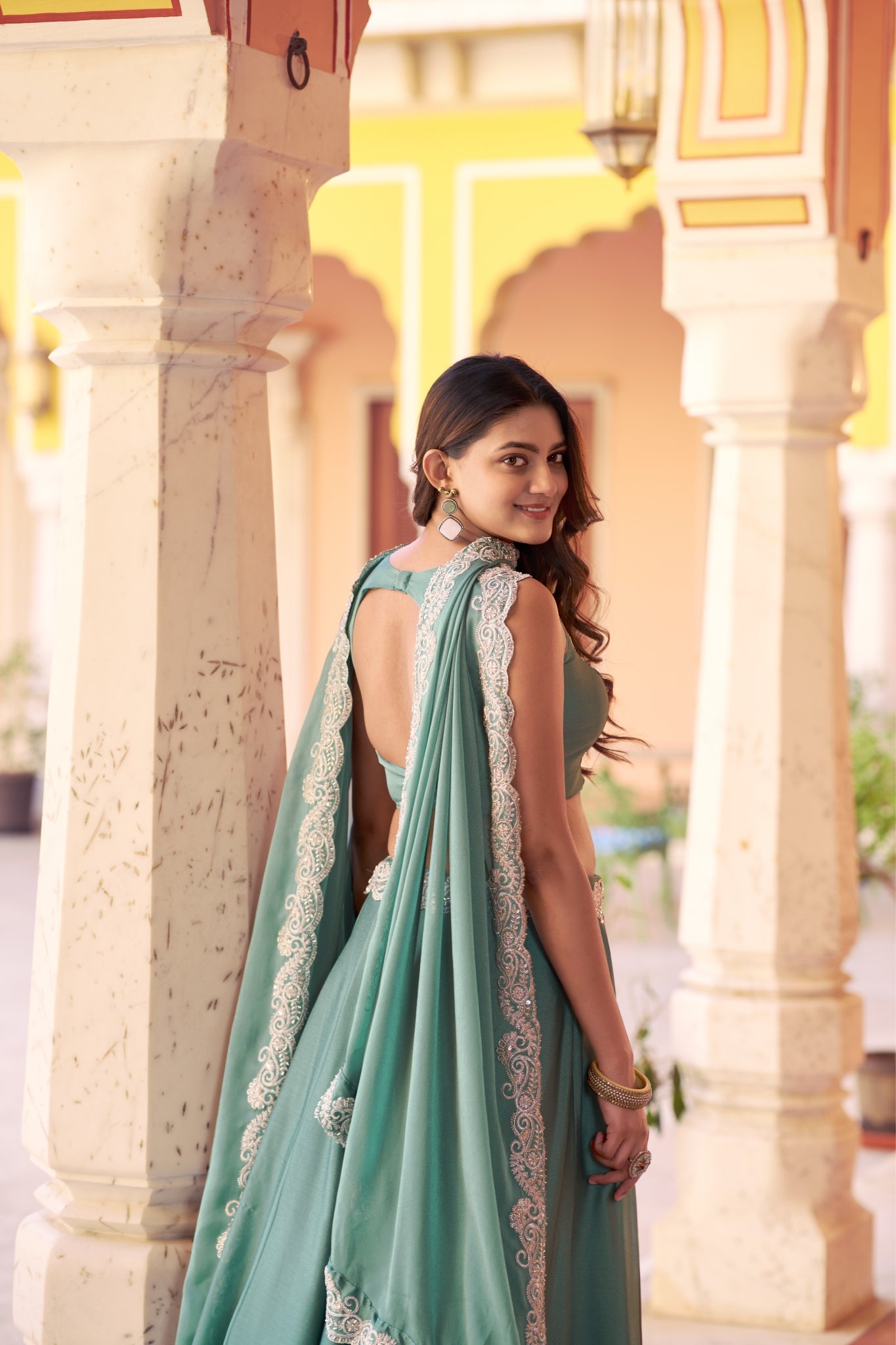 Designer Rangoli Silk Lehenga Choli With Heavy Embroidery And Sequins Work For Wedding Wear