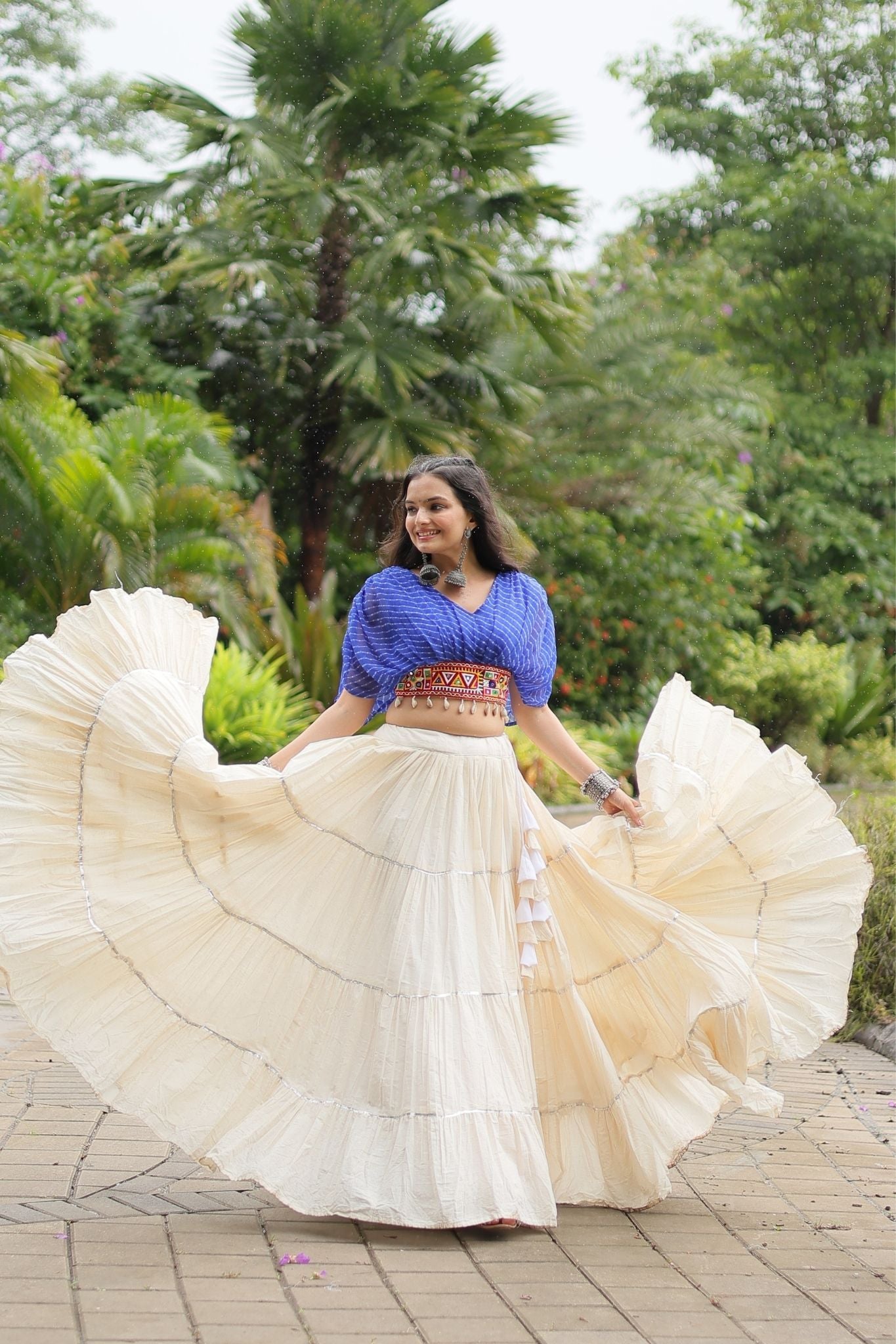 Standard Frill Design Navratri Lehenga Choli