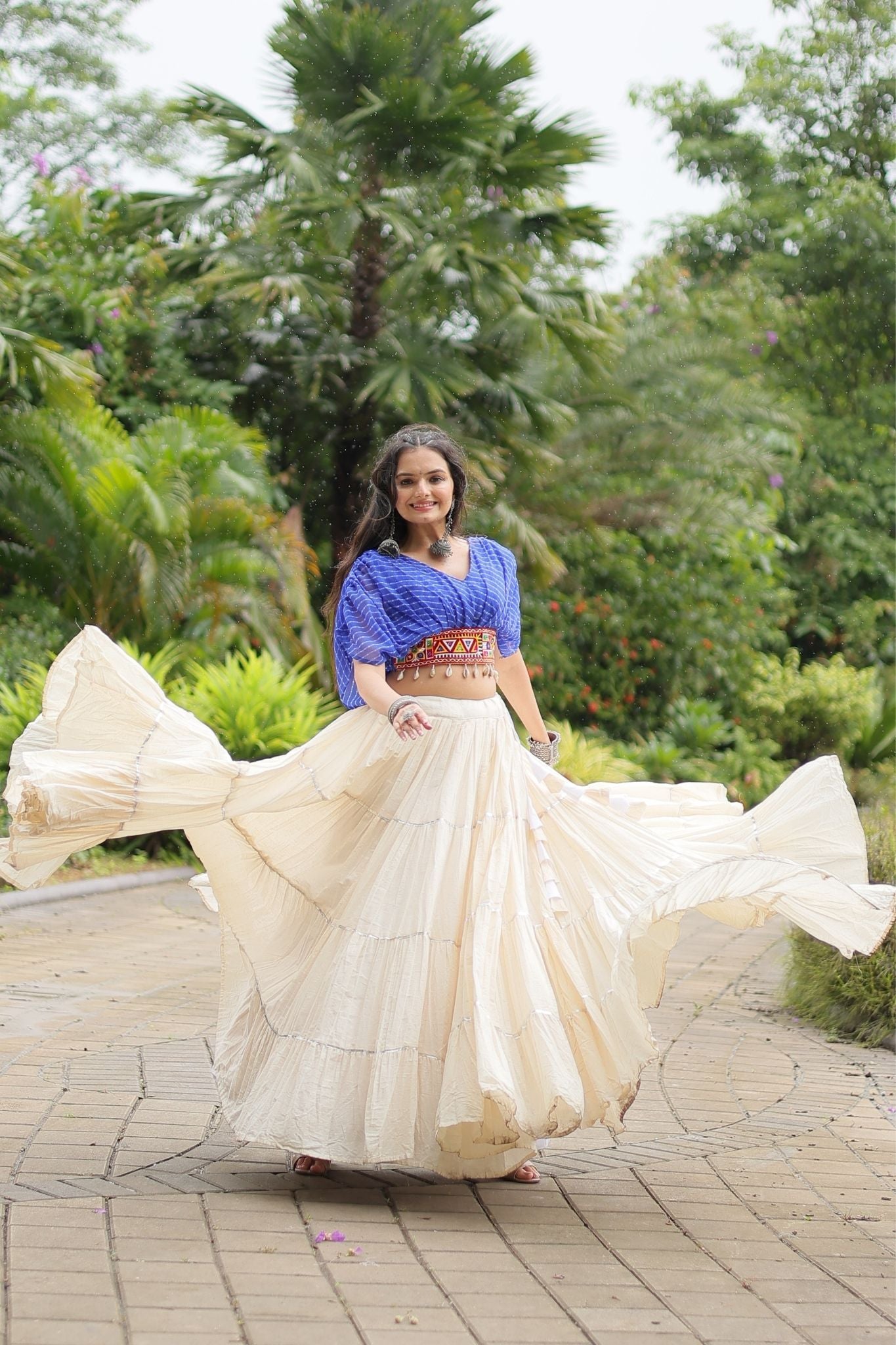 Standard Frill Design Navratri Lehenga Choli