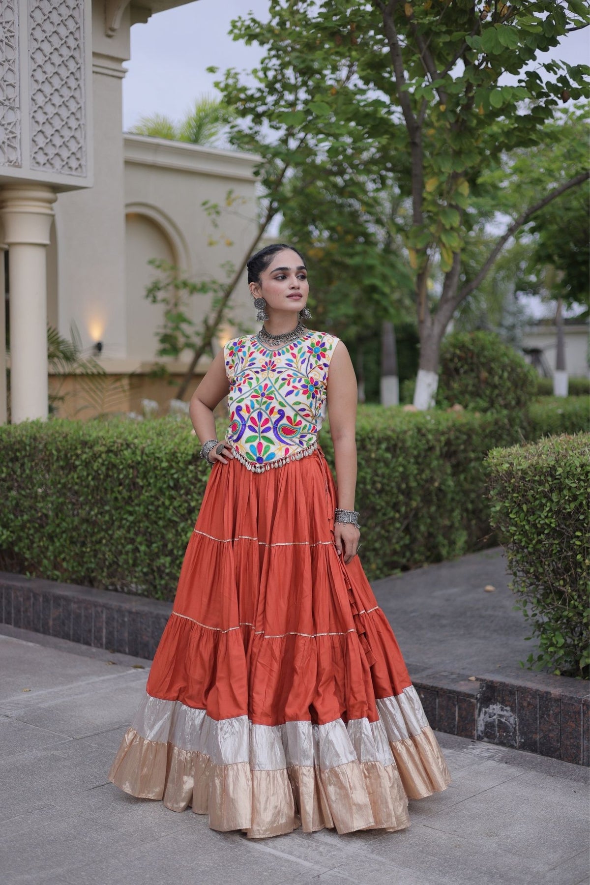 Raasrang Navratri Special Designer Rayon Lehenga Choli