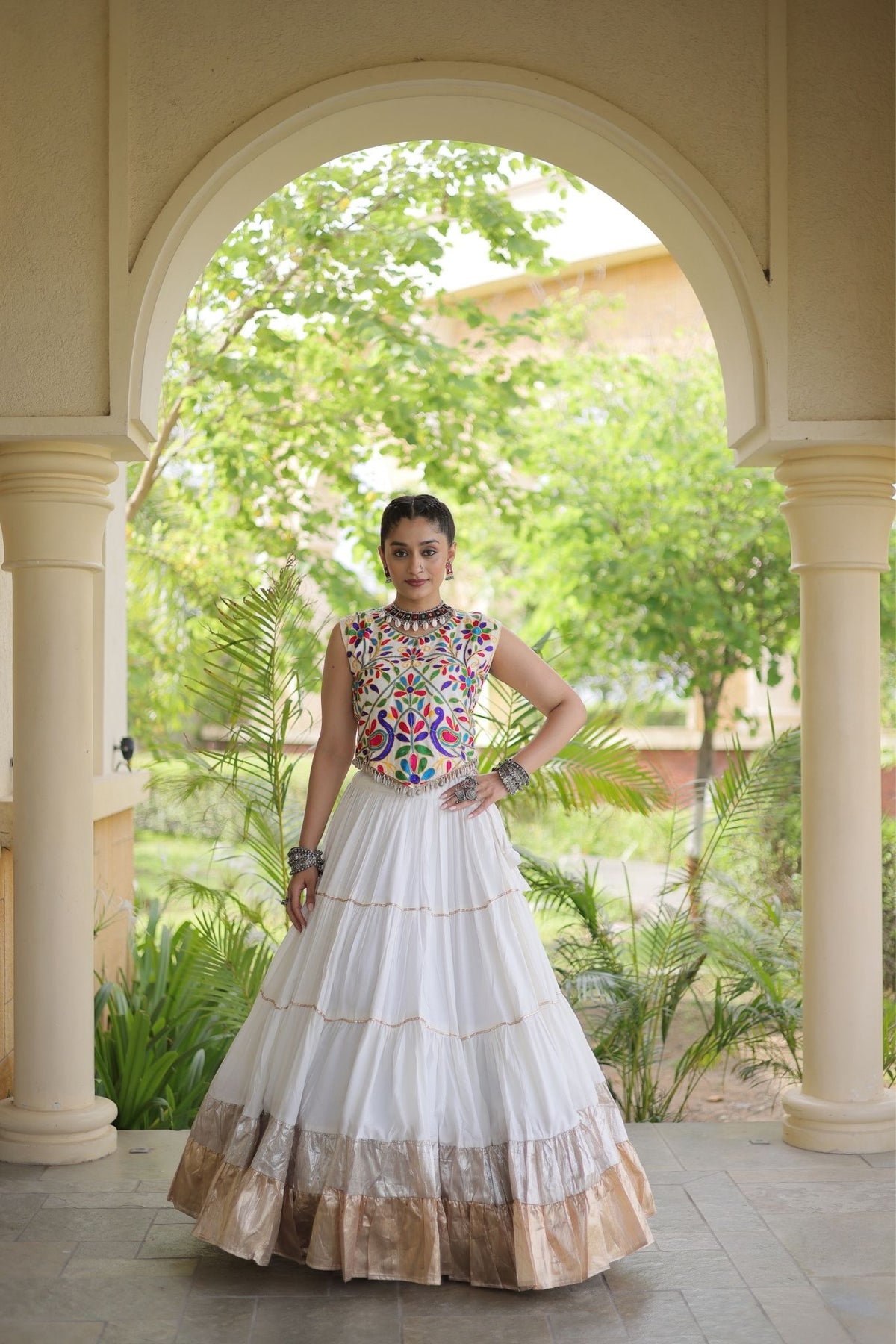 Raasrang Navratri Special Designer Rayon Lehenga Choli