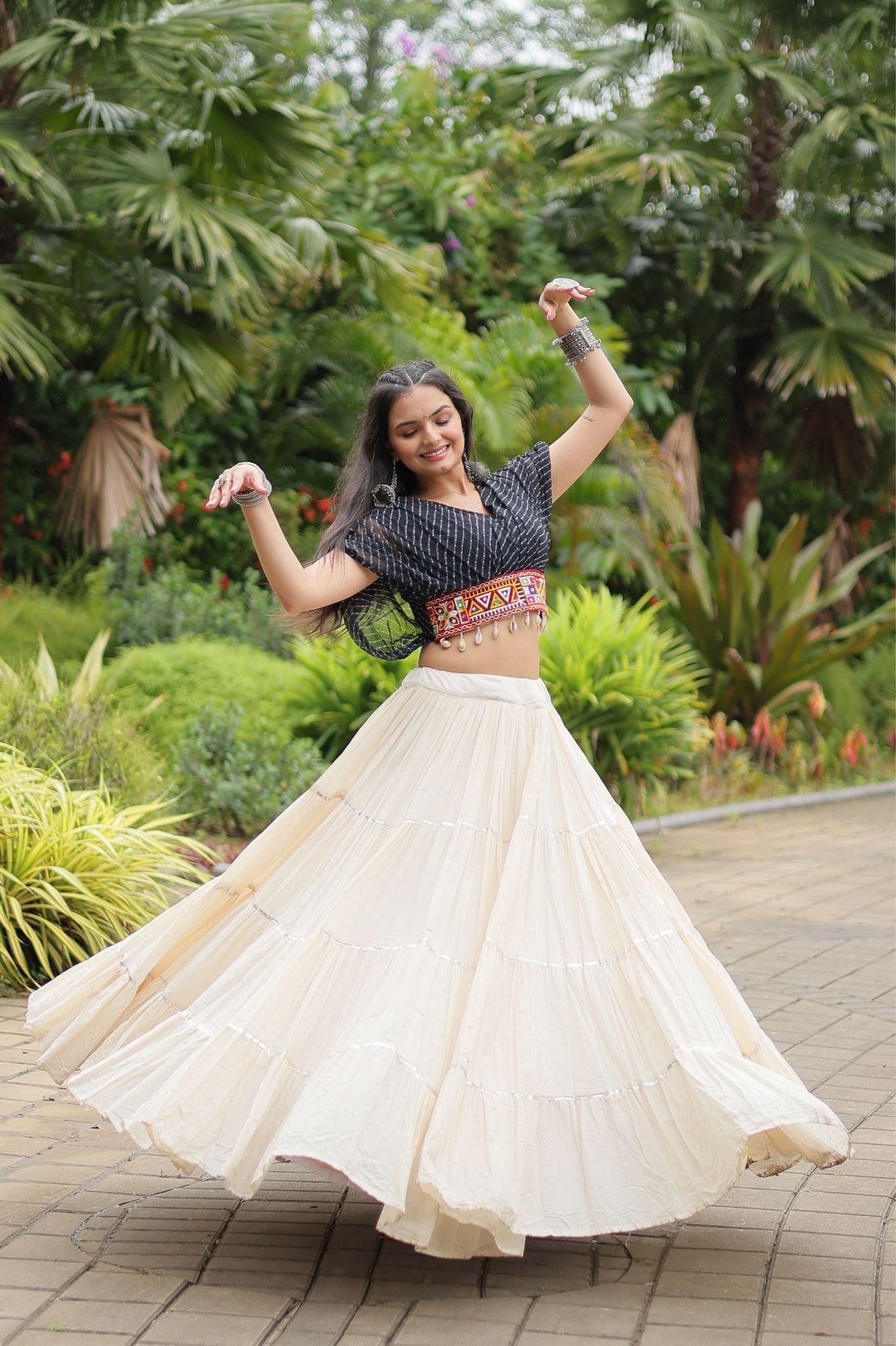 Standard Frill Design Navratri Lehenga Choli