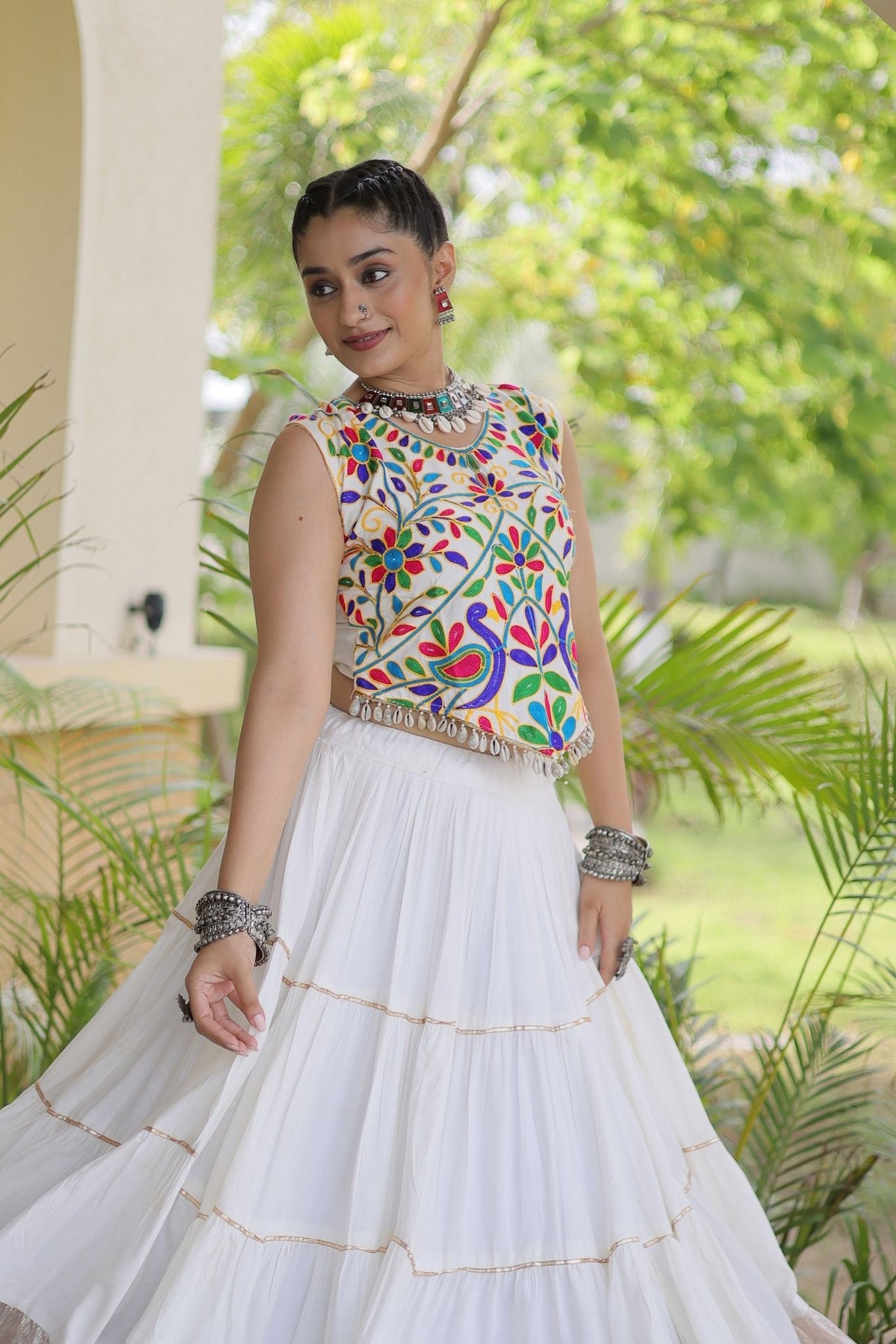 Raasrang Navratri Special Designer Rayon Lehenga Choli