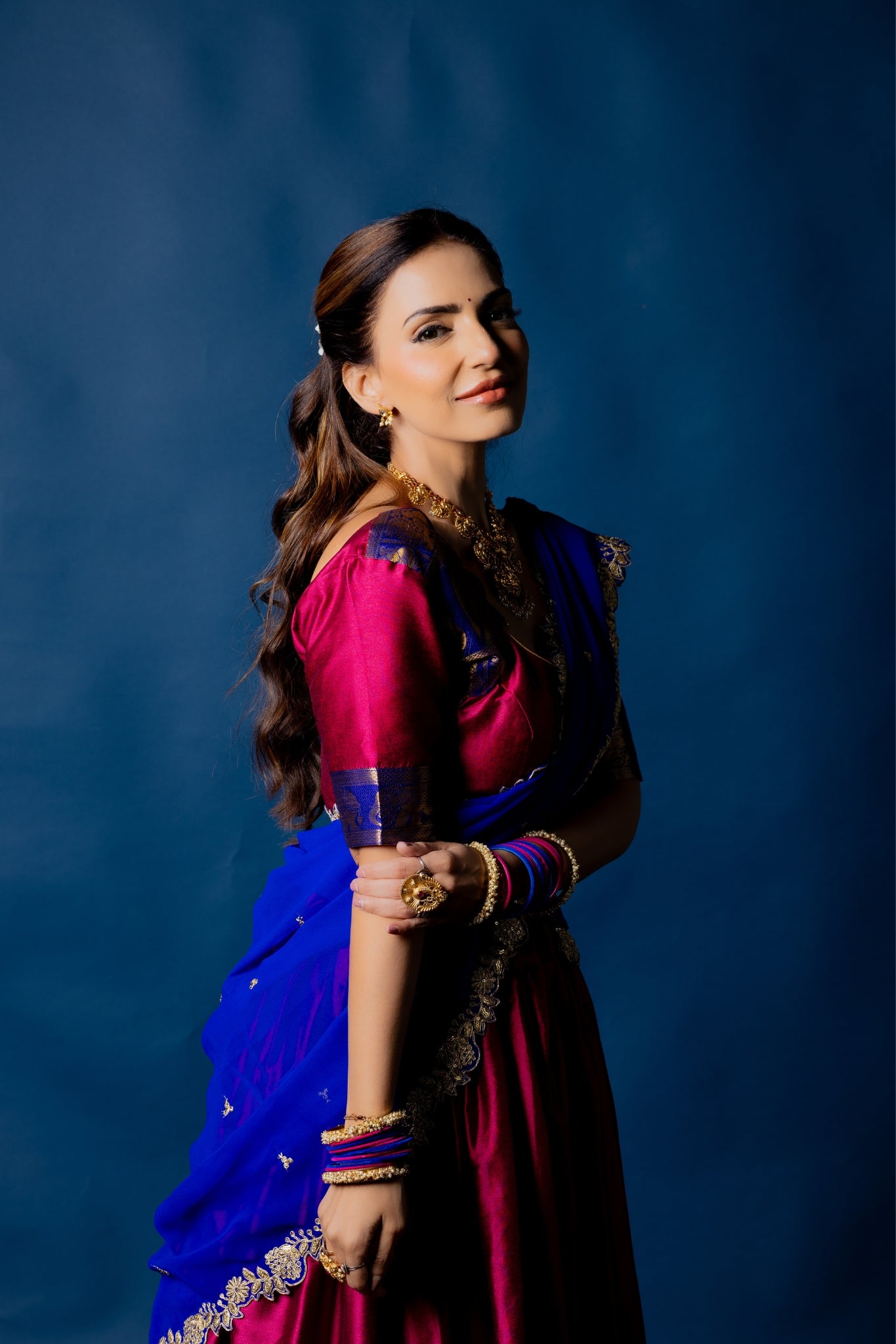 Tarika Narayan Pattu South Indian Lehenga Set