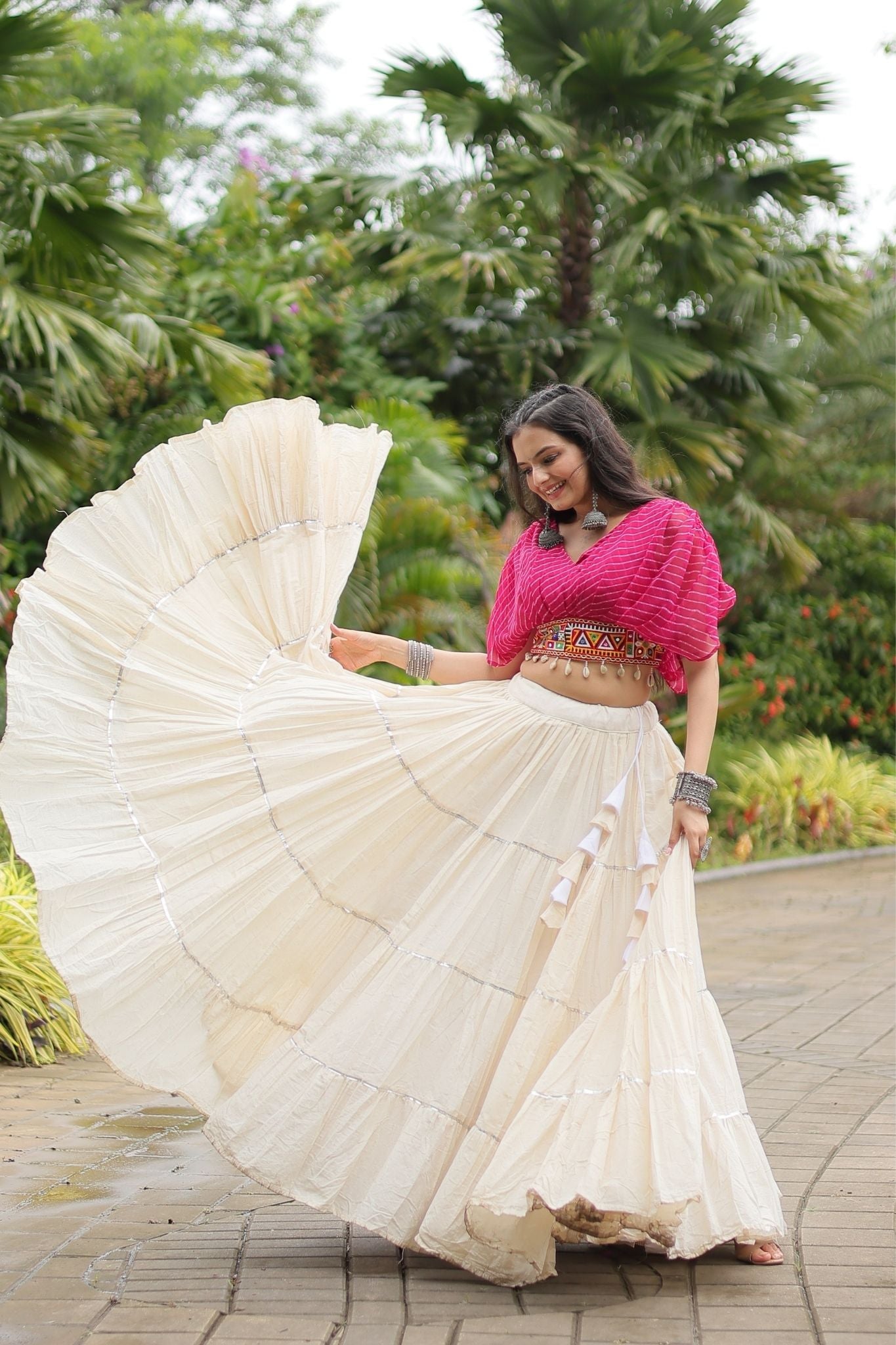Standard Frill Design Navratri Lehenga Choli