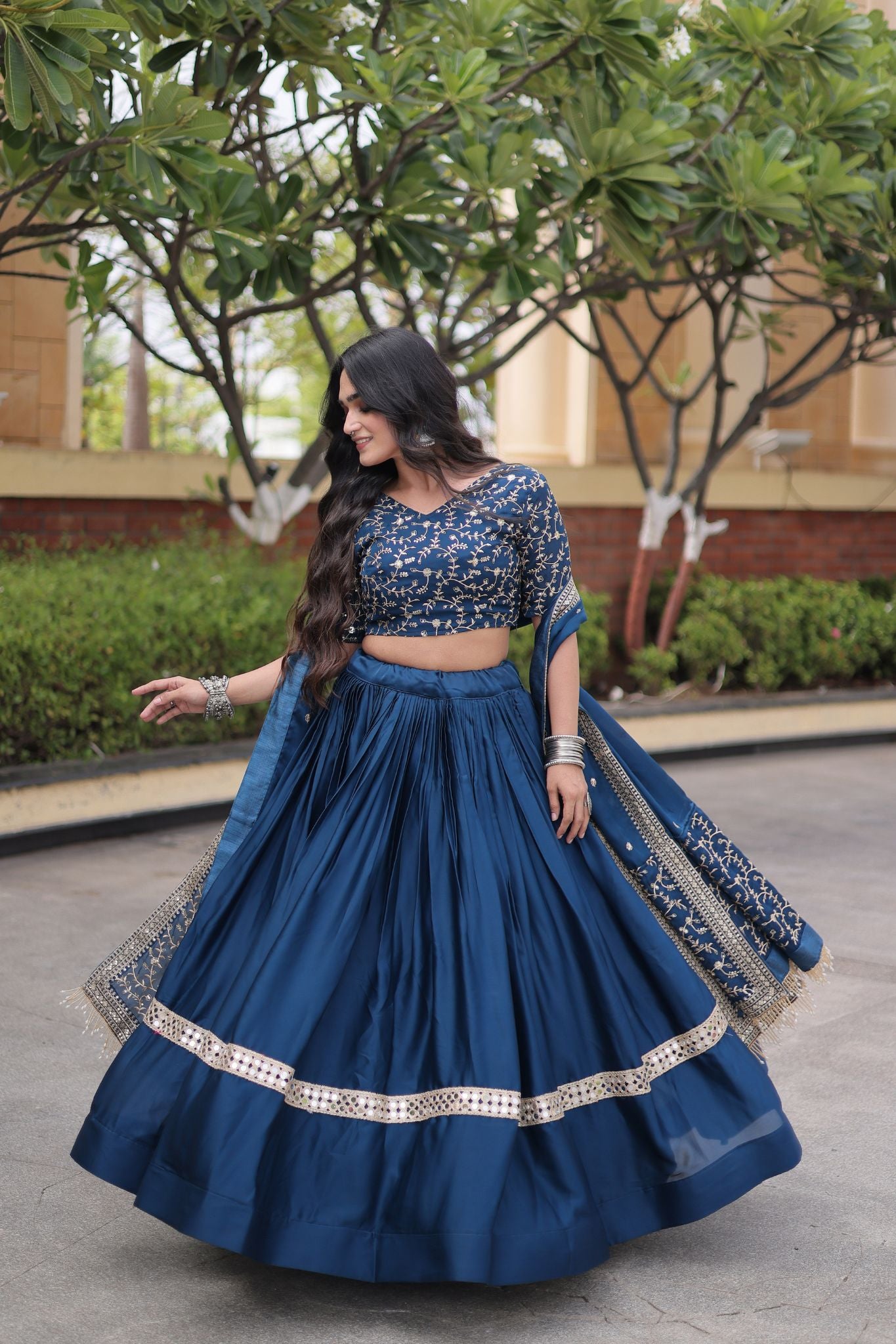 Designer Wedding And Festive Glory Satin Premium Lehenga Choli