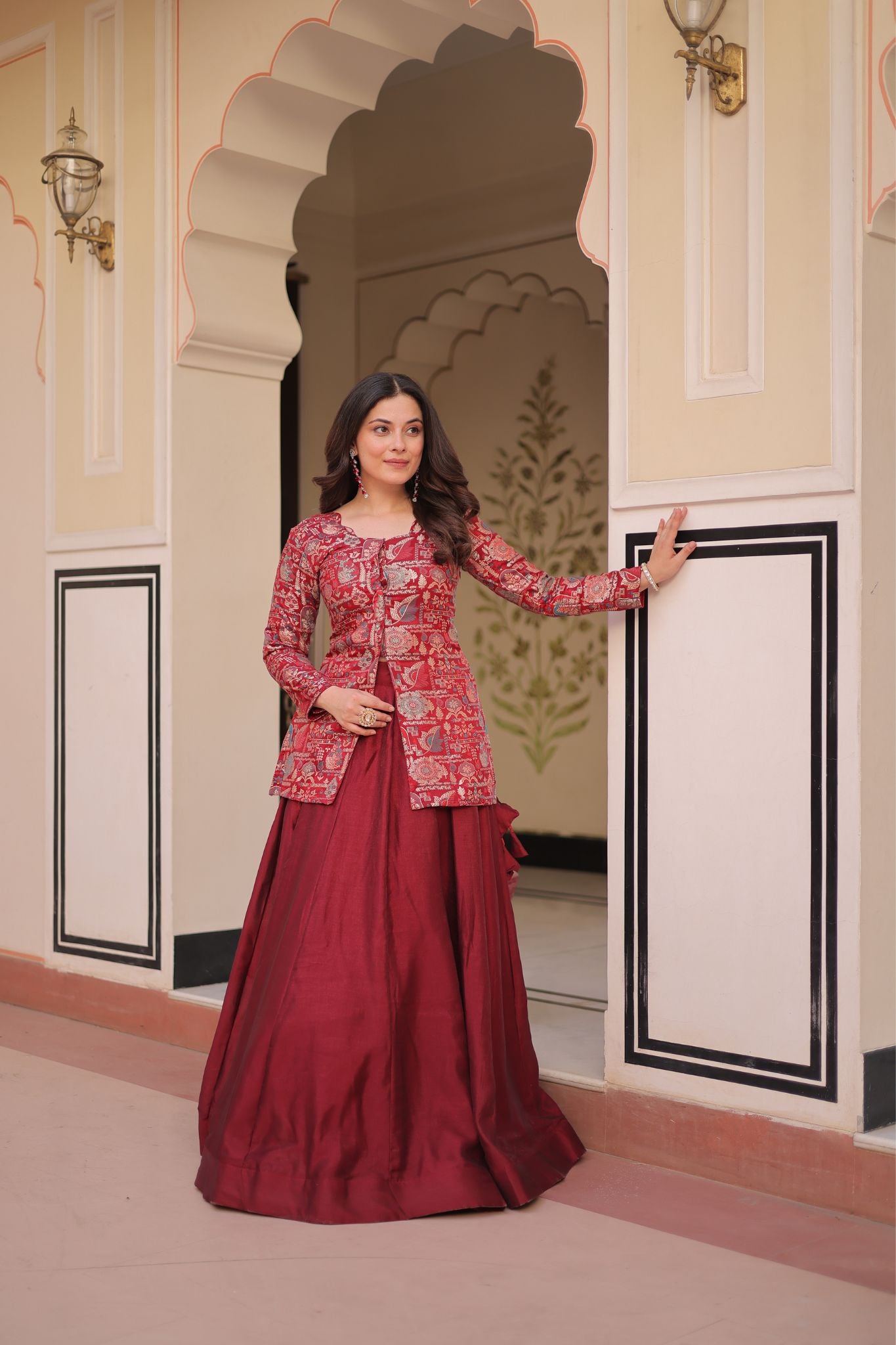 Pure Simmer Festive Jacquard Designer Readymade Lehenga Choli