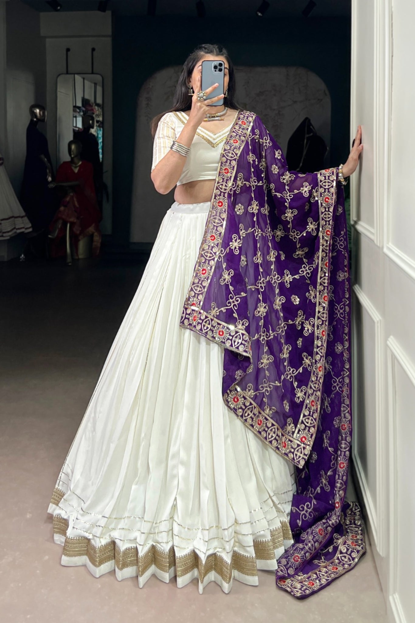 Pure Rayon Festive Designer Navratri Lehenga Choli