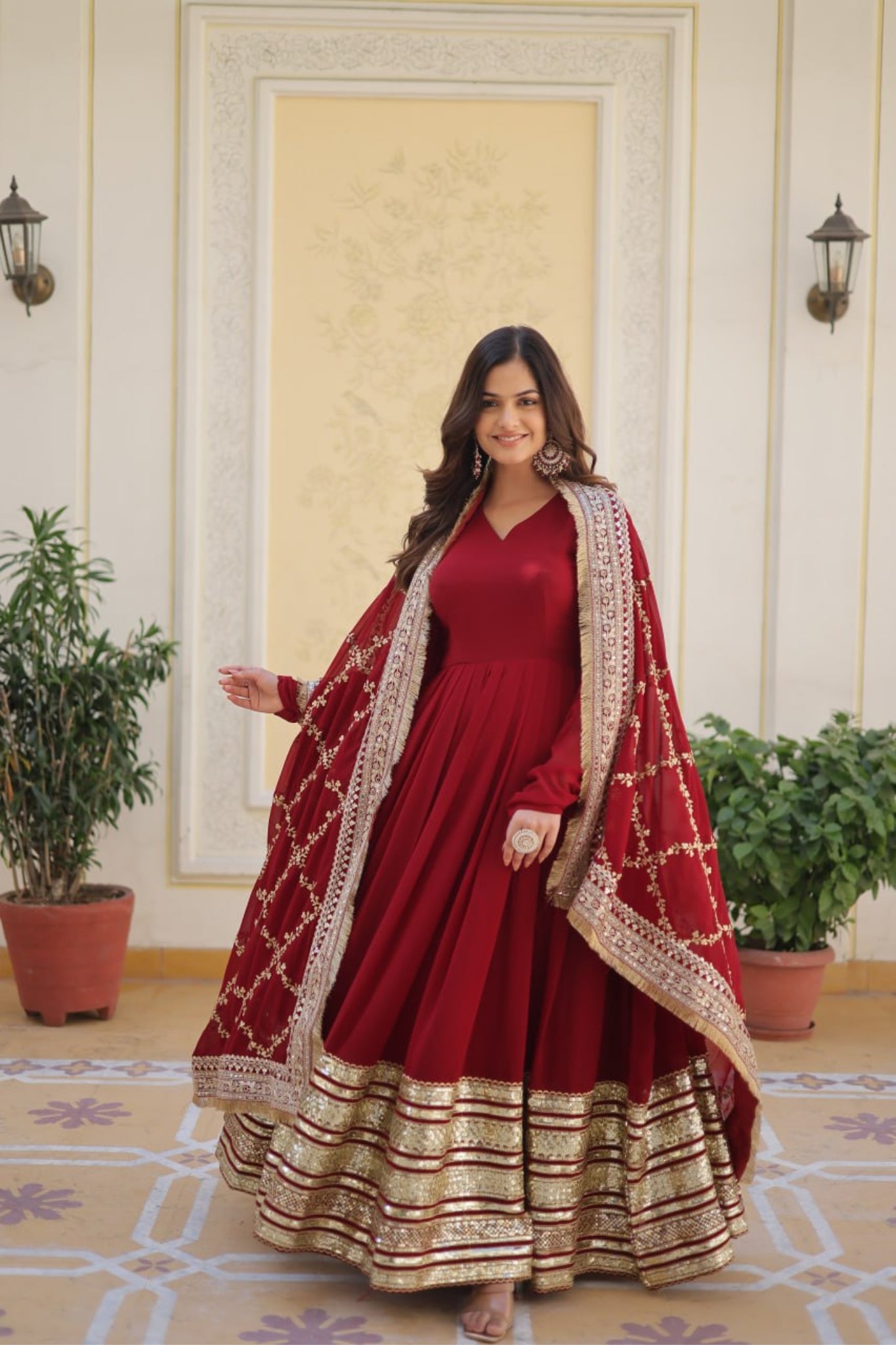 Black Premium Designer Readymade Gown