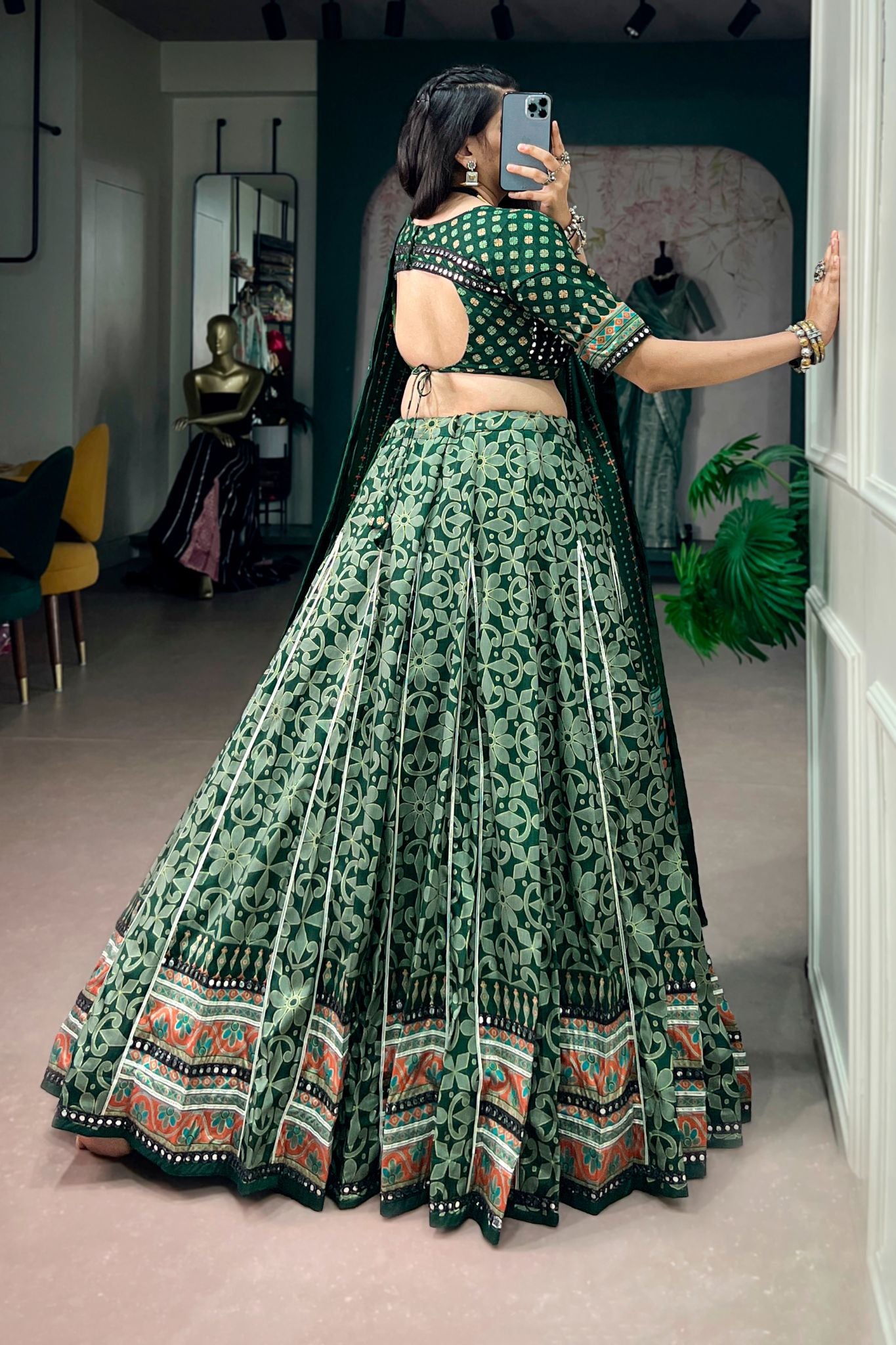 Raasrang Traditional Designer Navratri Lehenga Choli In Premium Tasar Silk