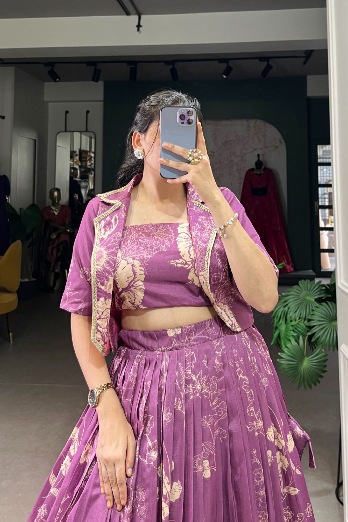 Floral Printed Stylish Designer Lehenga choli