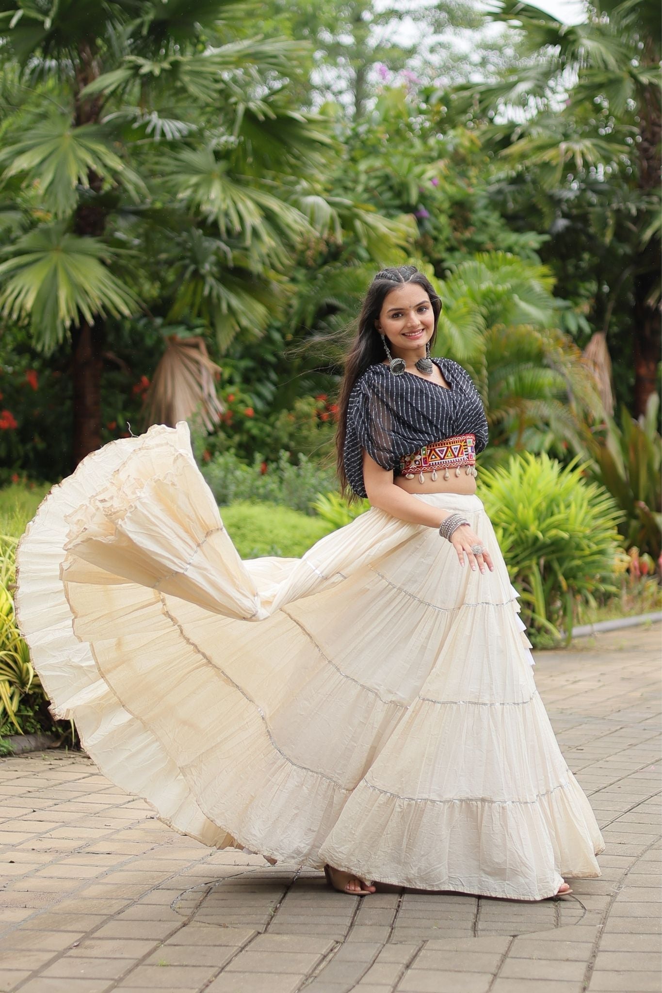 Standard Frill Design Navratri Lehenga Choli