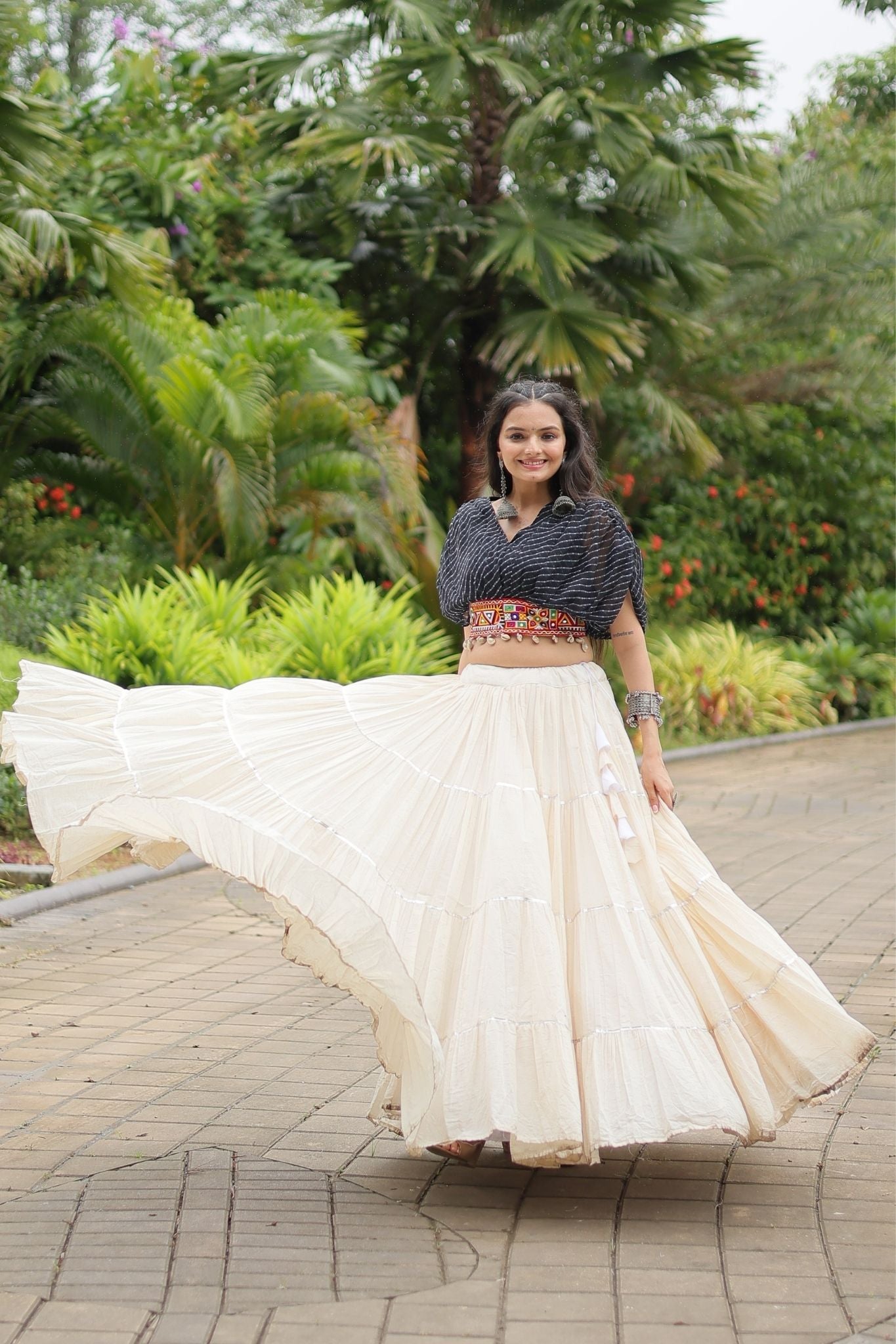 Standard Frill Design Navratri Lehenga Choli