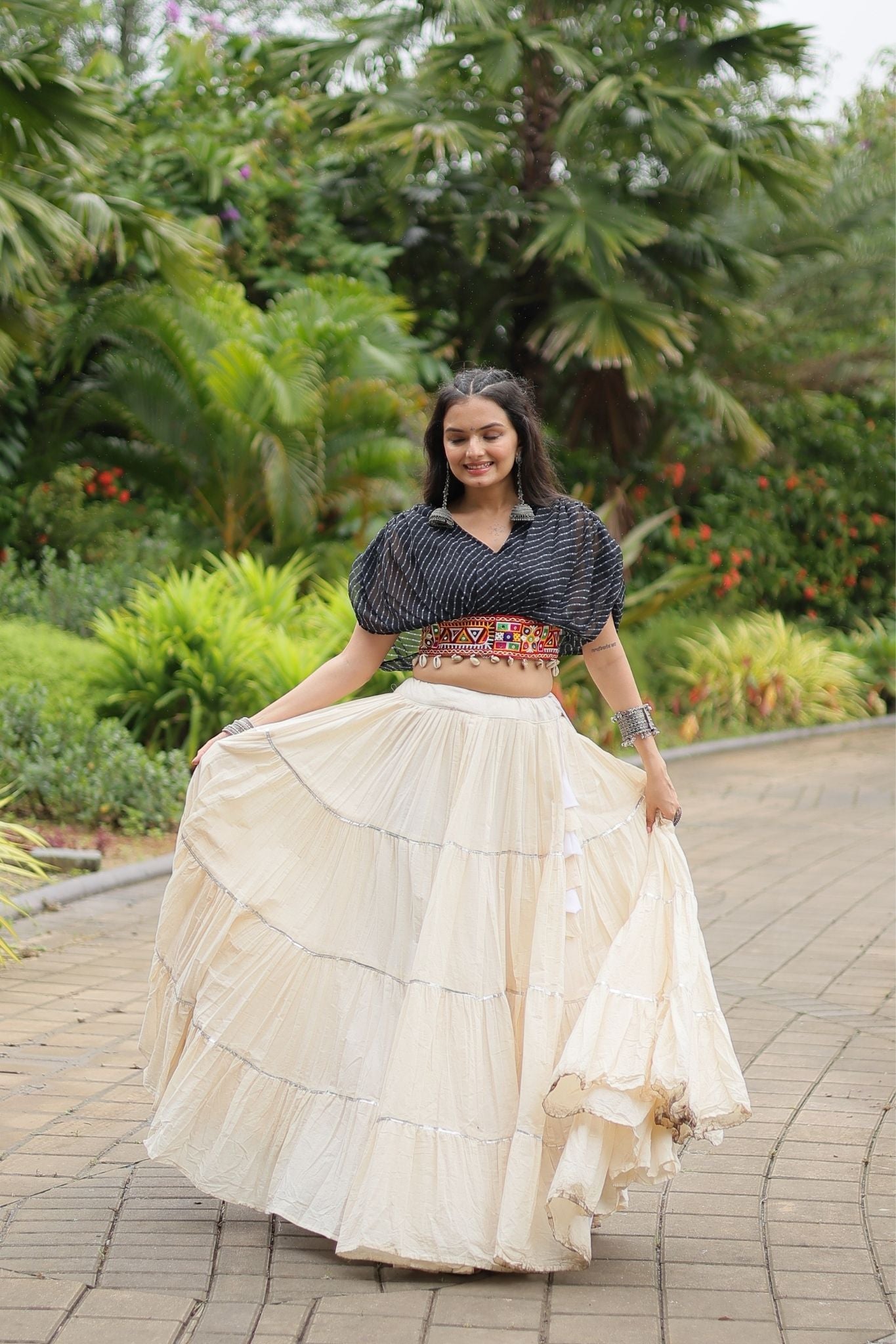 Standard Frill Design Navratri Lehenga Choli
