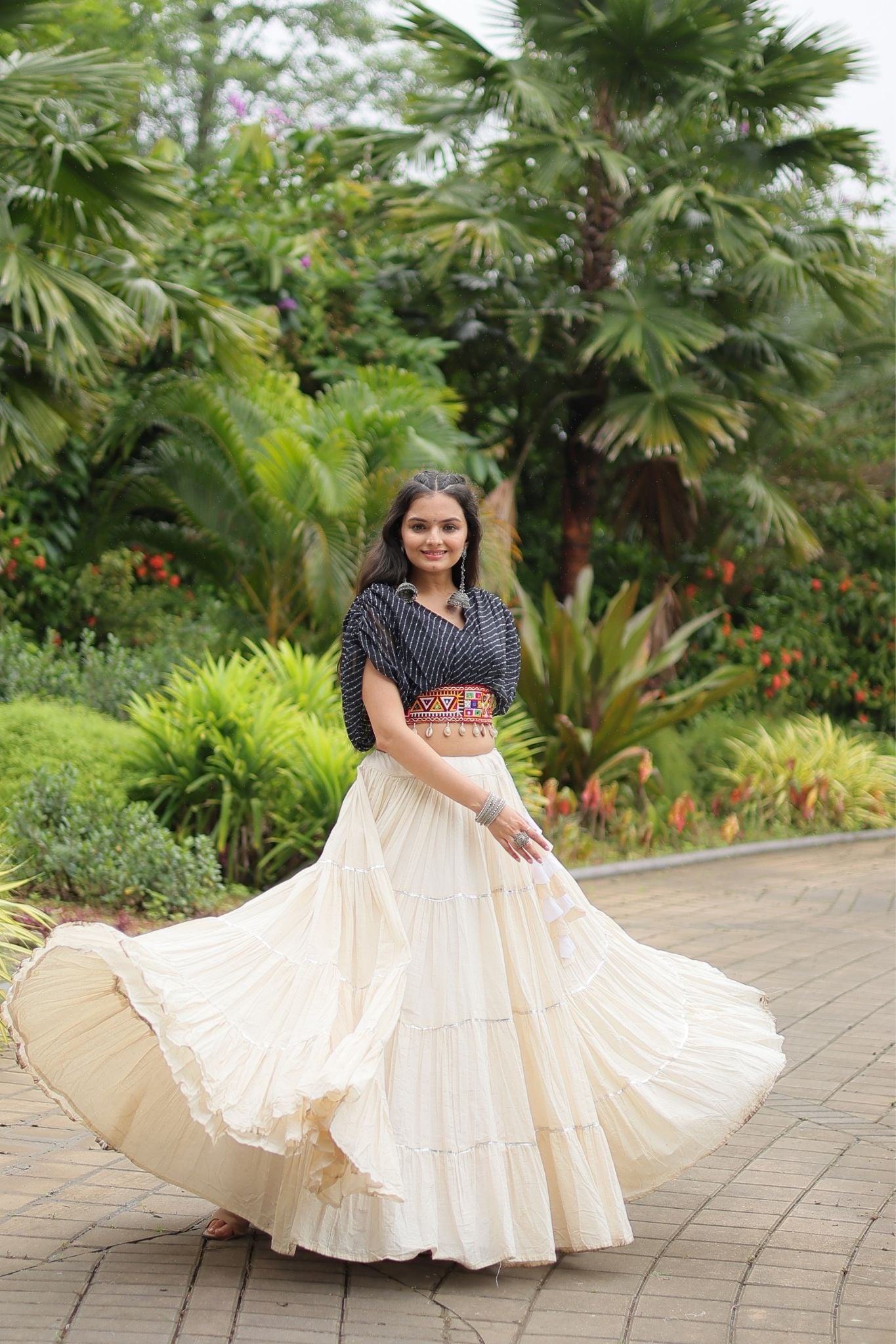 Standard Frill Design Navratri Lehenga Choli