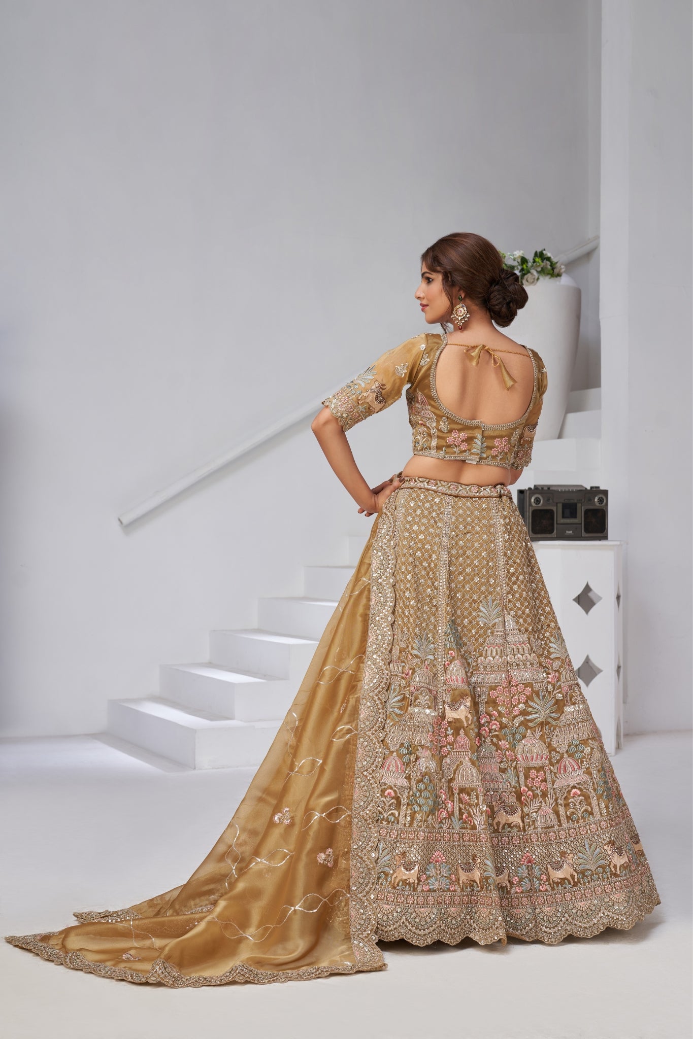 Divine Grandeur Royal Raw Silk Bridal Lehenga