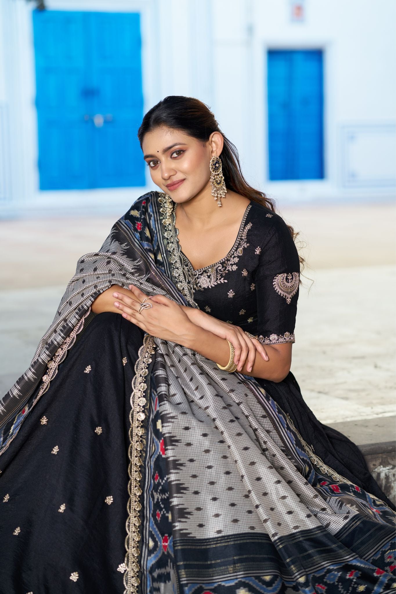 Premium Vichitra Silk Lehenga Choli For Women With Dupatta
