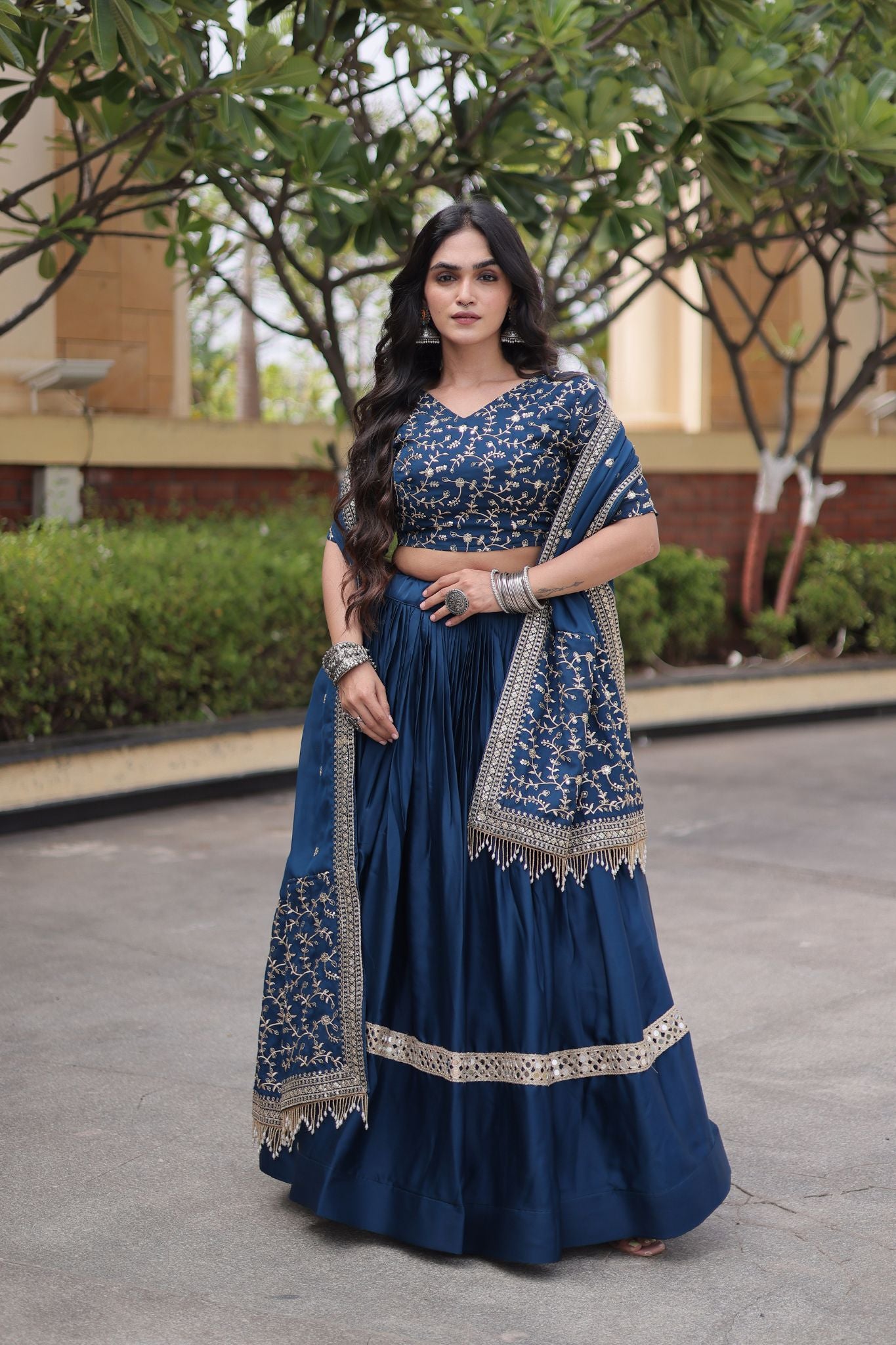 Designer Wedding And Festive Glory Satin Premium Lehenga Choli
