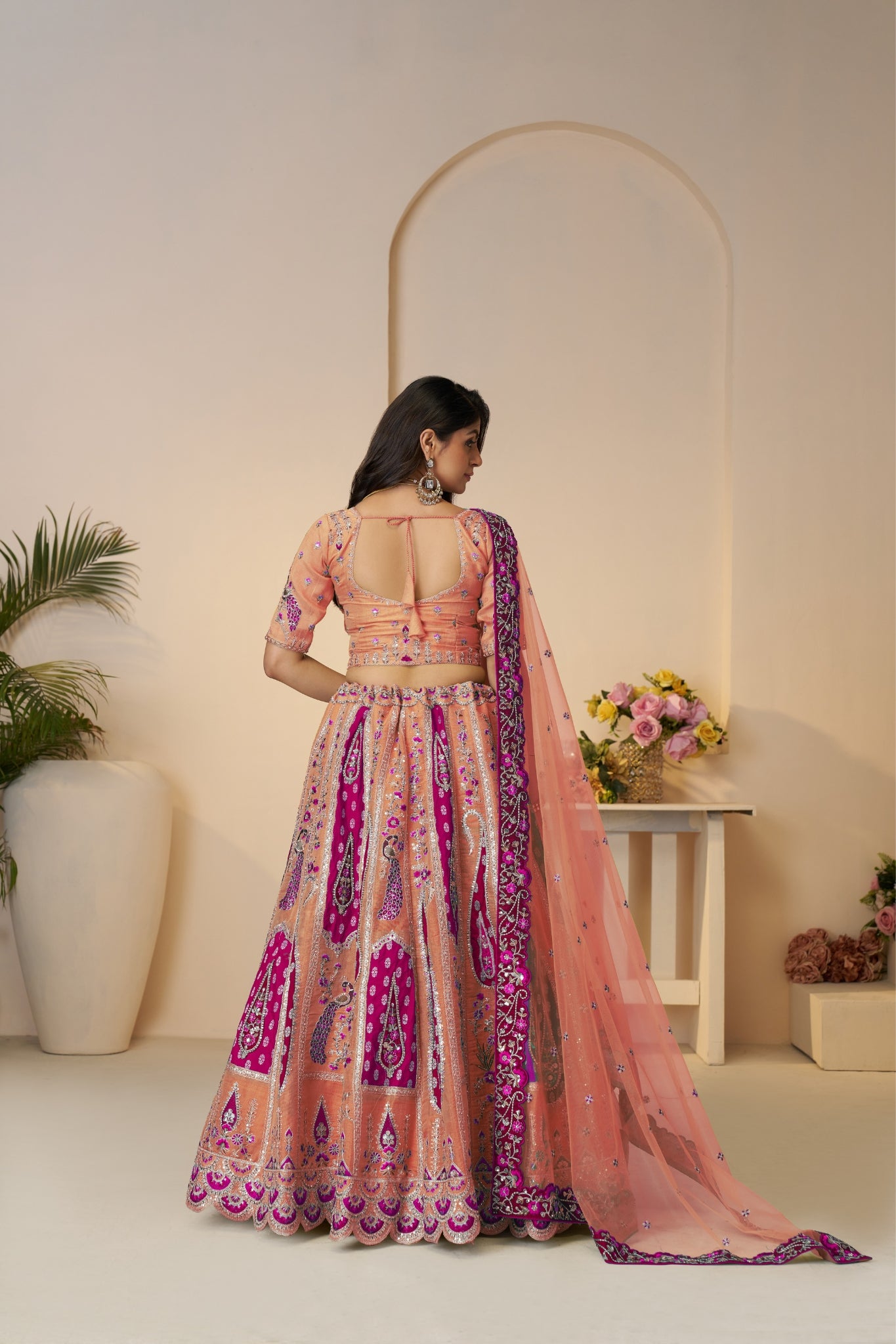 Perfect Wedding Designer Banarasi Silk Lehenga Choli Set