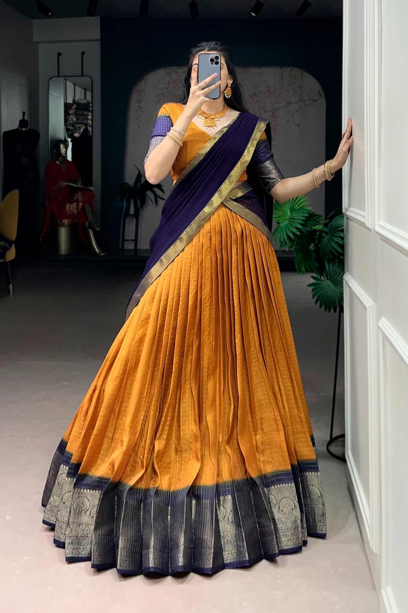 Premium Zari Weaving Work Lehenga Choli
