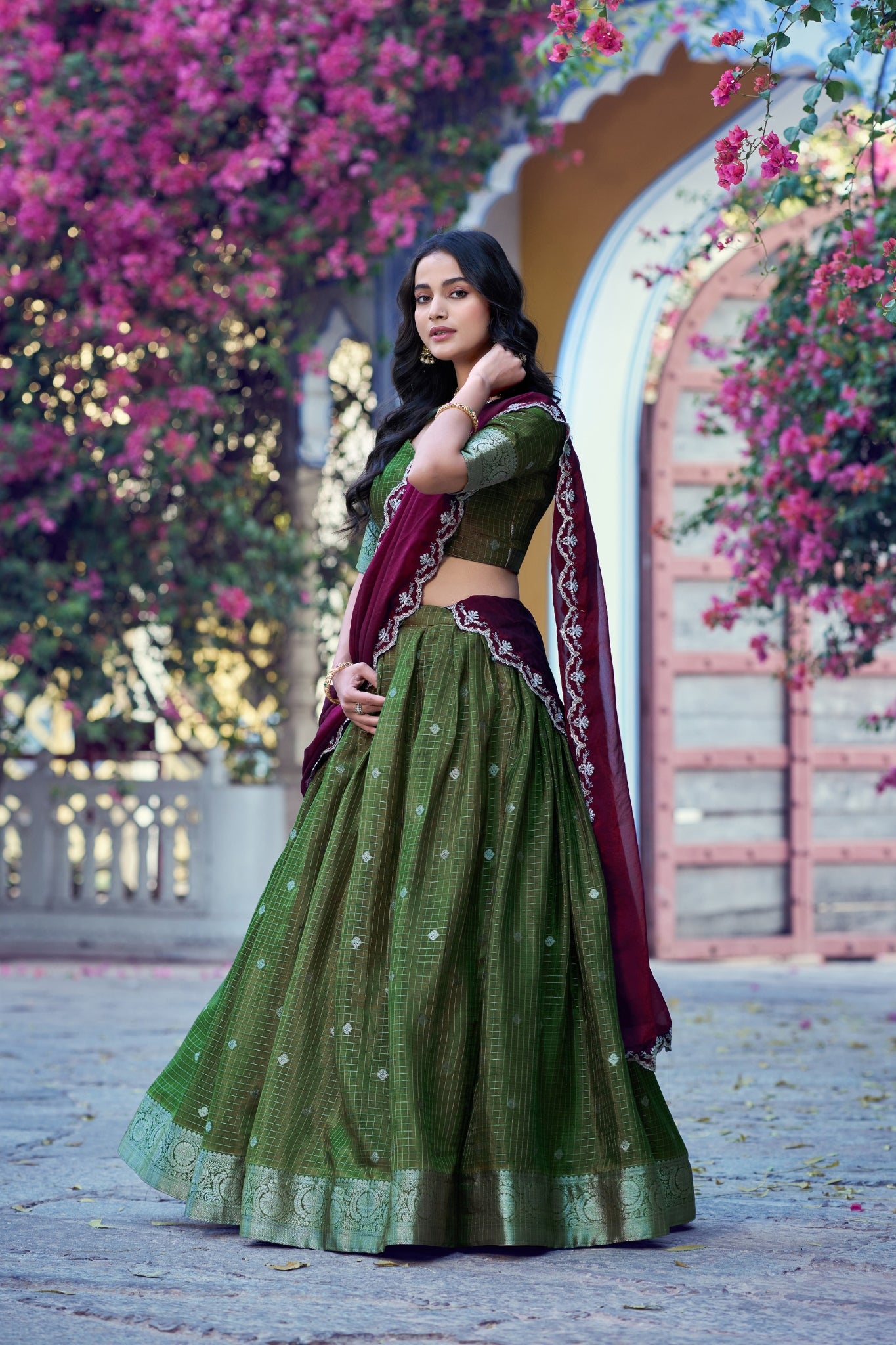 Onam Special Designer Lehenga Choli With Elegant Dupatta