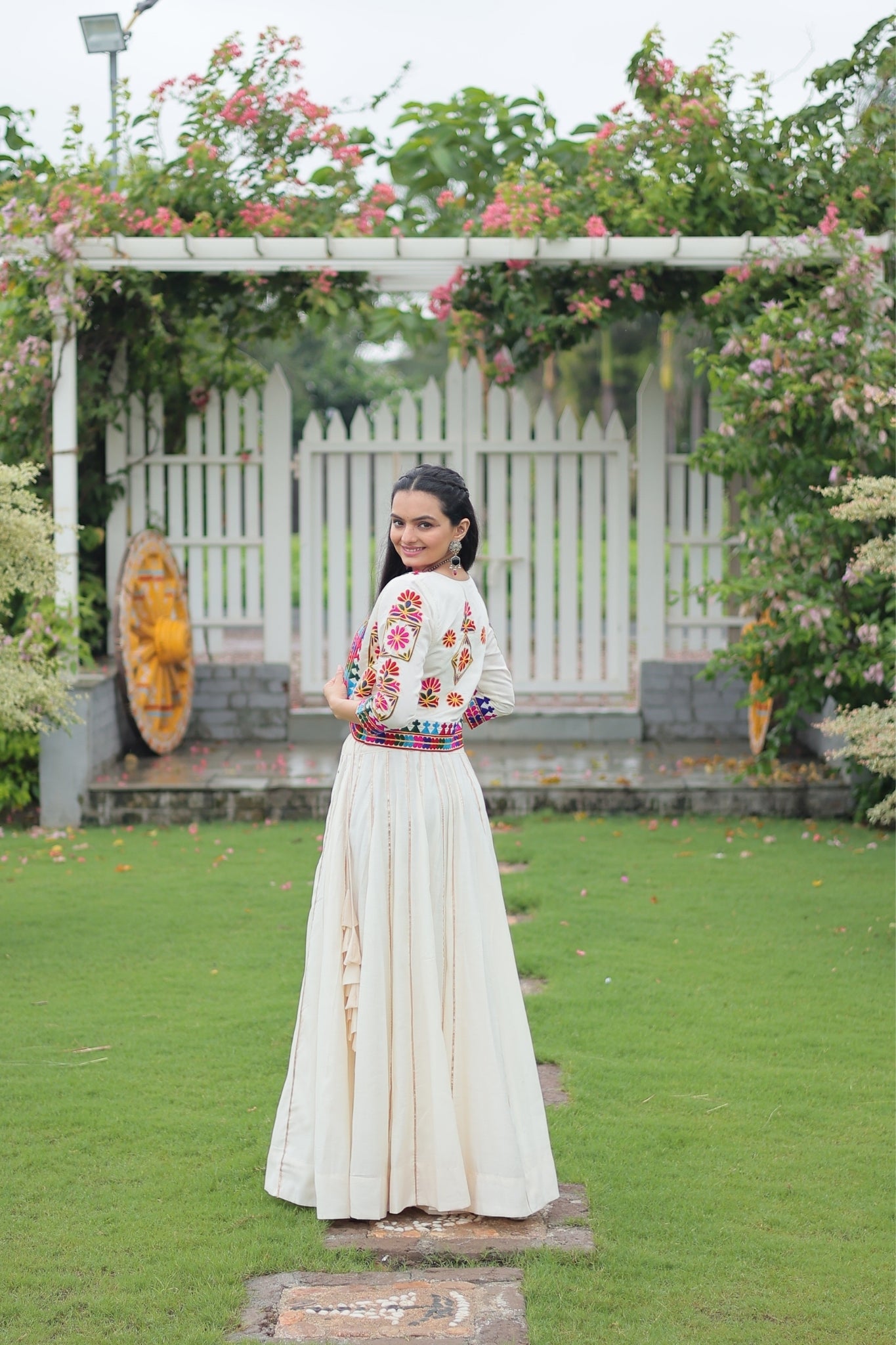 Kutchi Gamthi Embroidered Work Designer Navratri Lehenga Choli