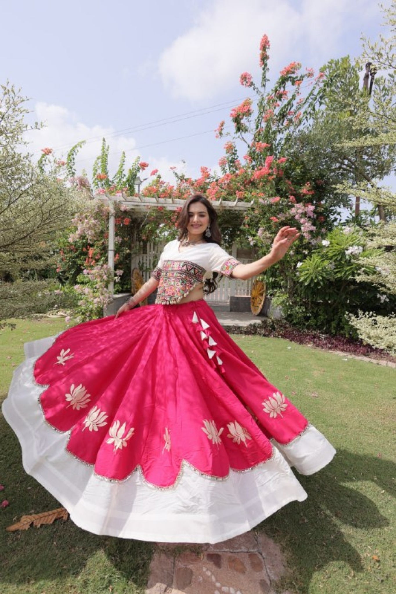 Raasrang Traditional Kutchi Work Lehenga Choli For Navratri