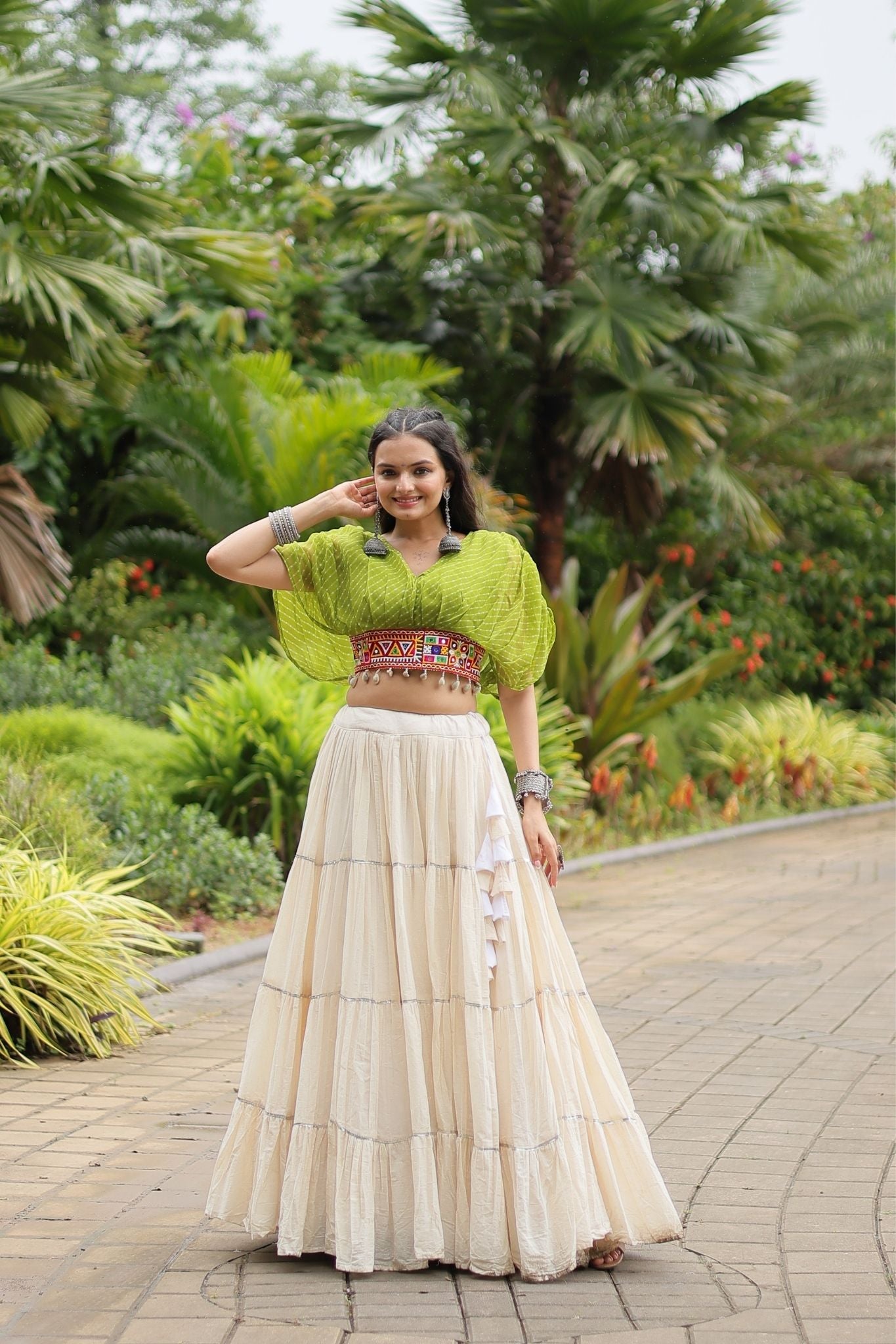 Standard Frill Design Navratri Lehenga Choli