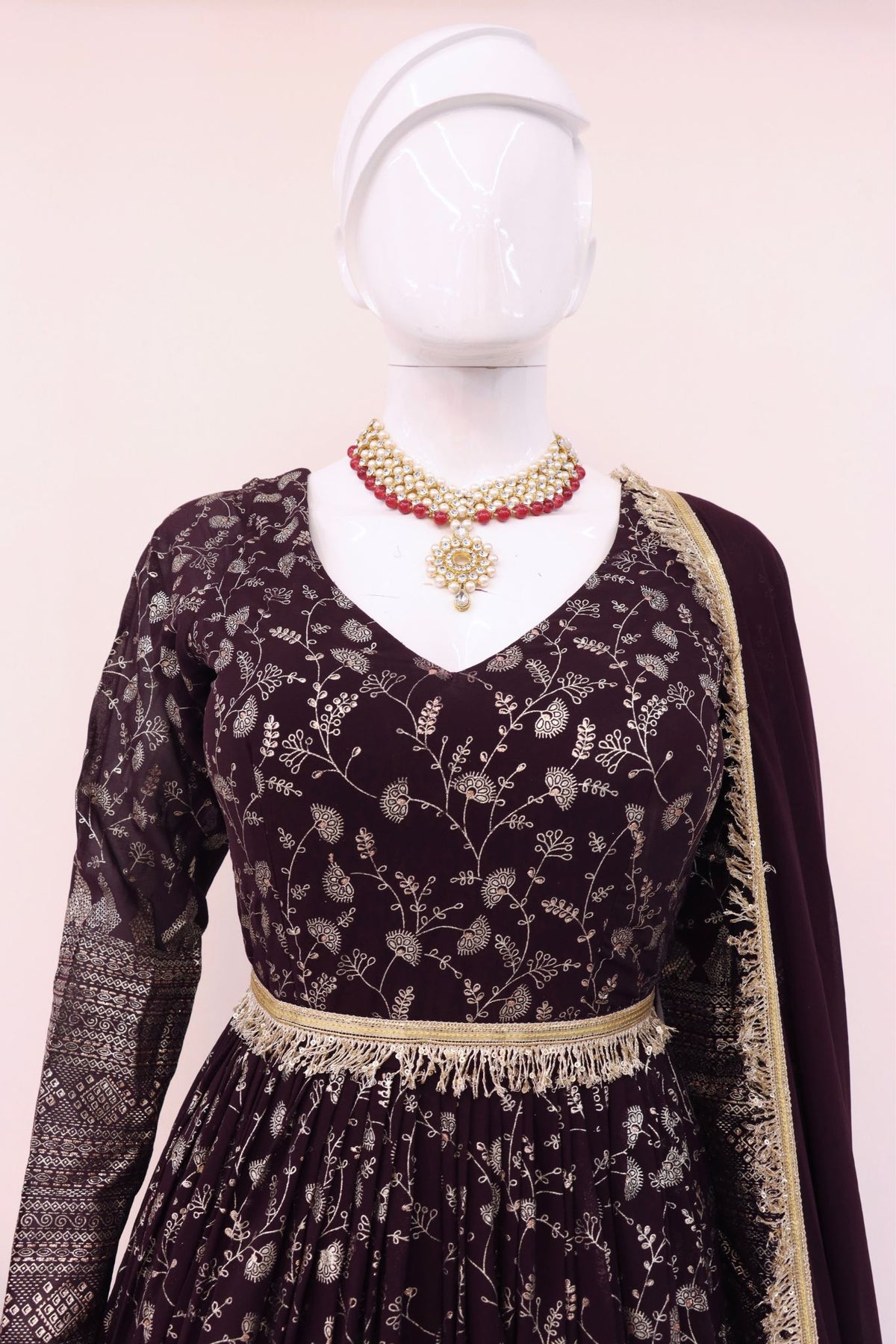 Purple Elegance Designer Anarkali Set