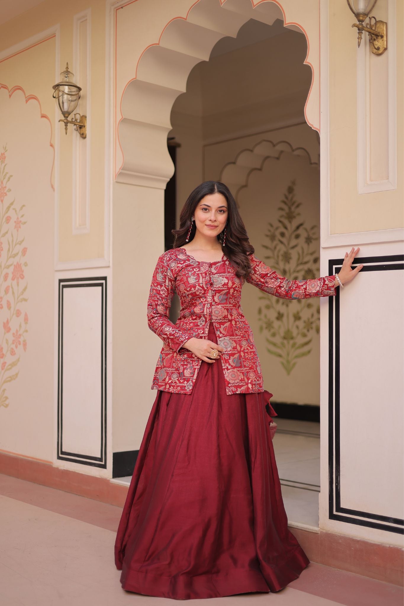 Pure Simmer Festive Jacquard Designer Readymade Lehenga Choli