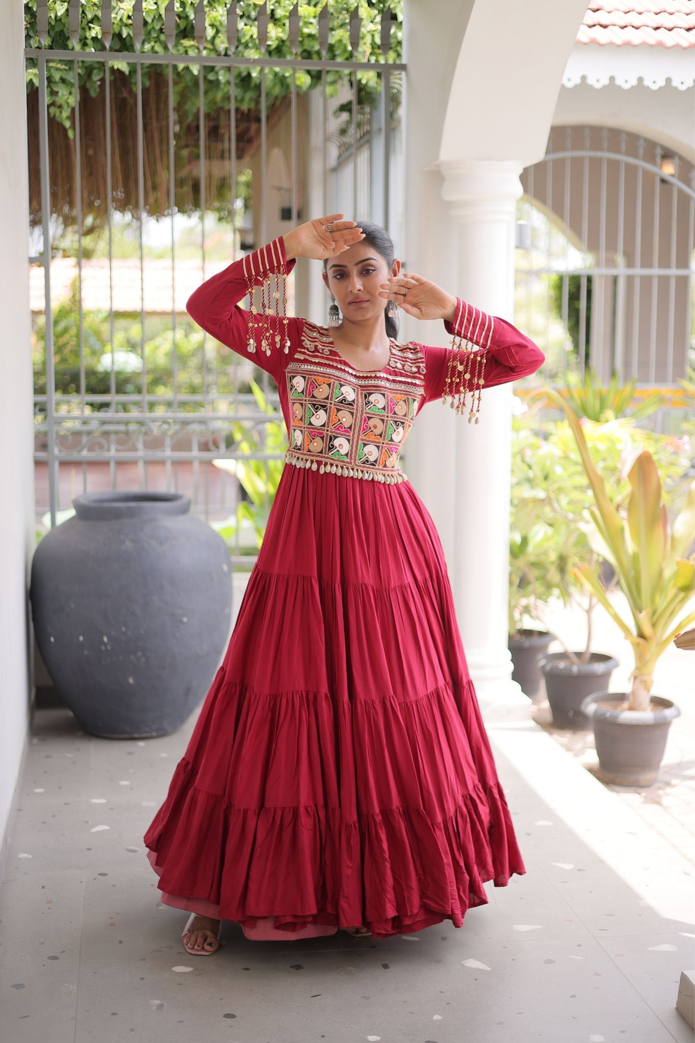 Raasrang Navratri Special Designer Gown for Women