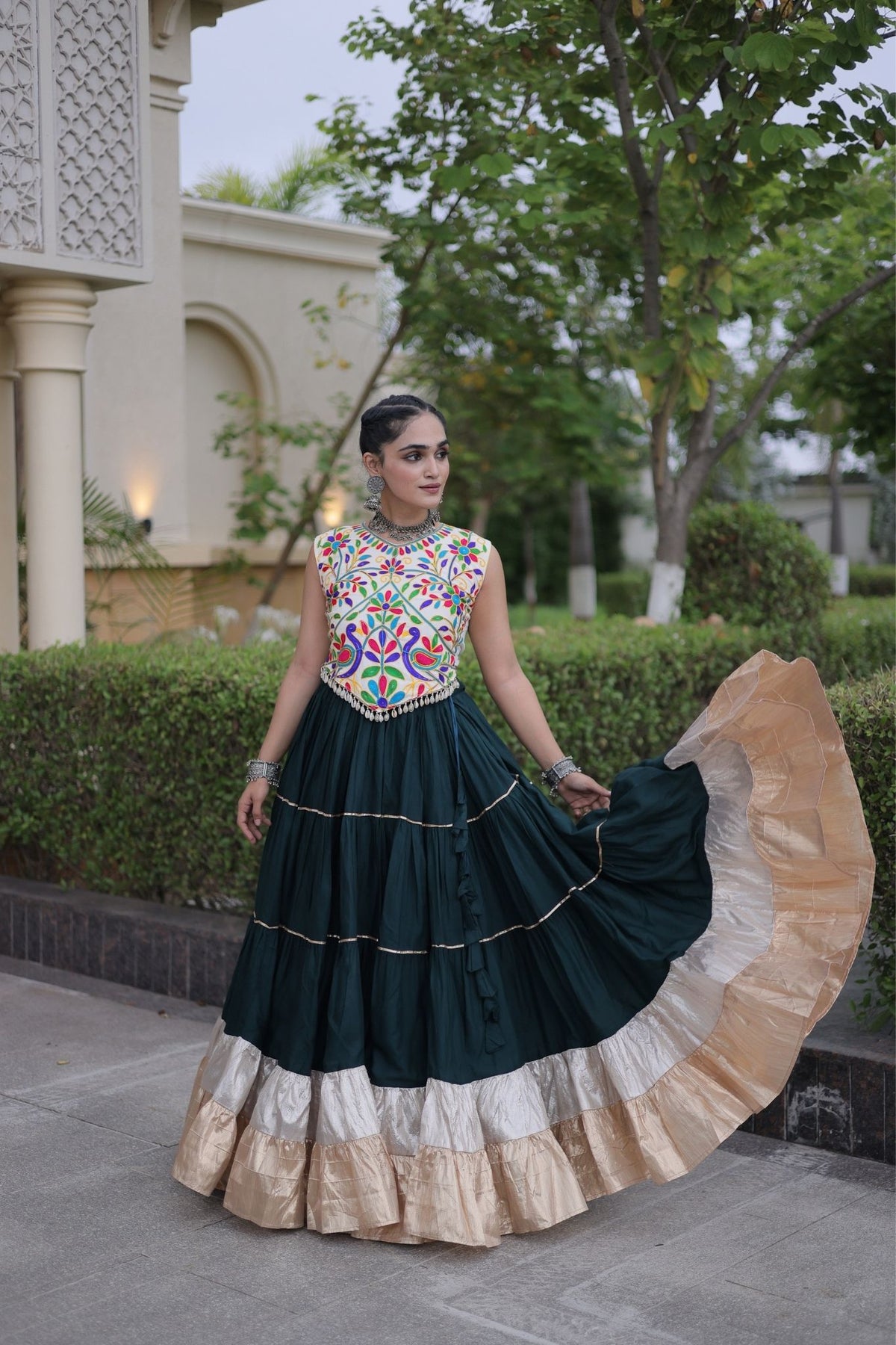 Raasrang Navratri Special Designer Rayon Lehenga Choli