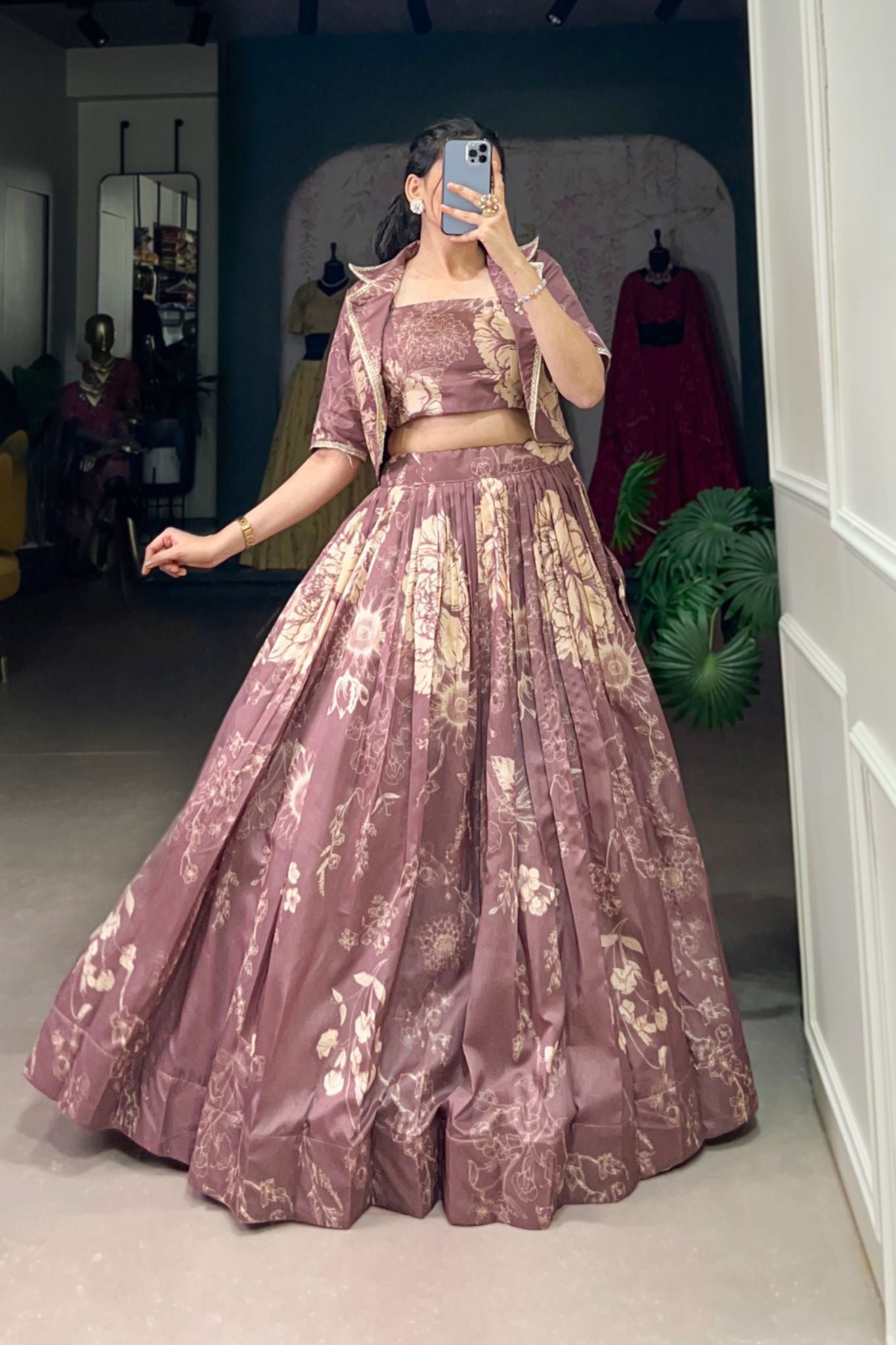 Floral Printed Stylish Designer Lehenga choli