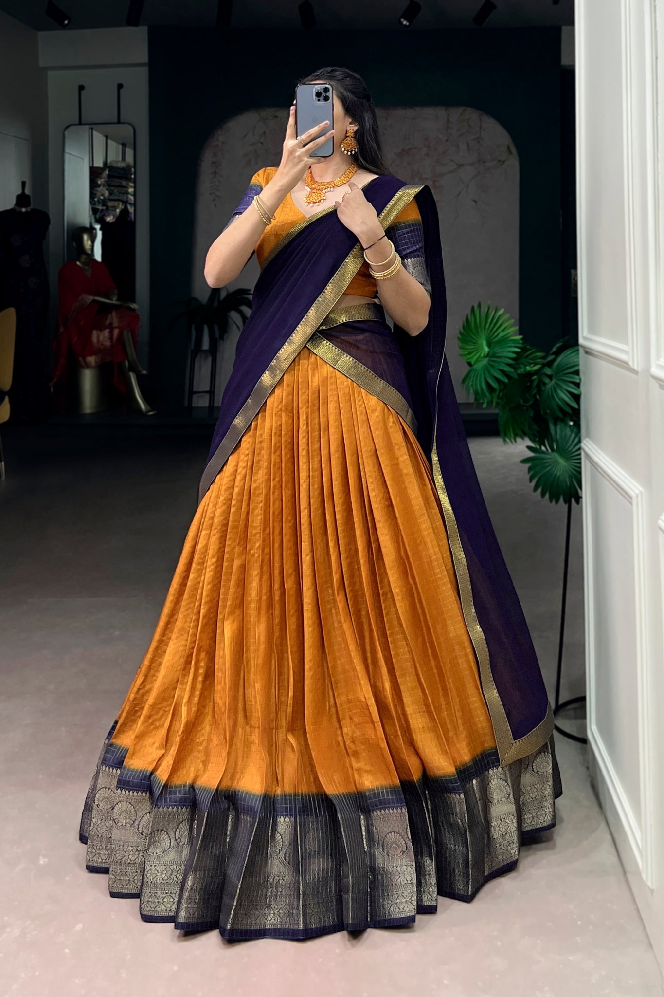 Premium Zari Weaving Work Lehenga Choli