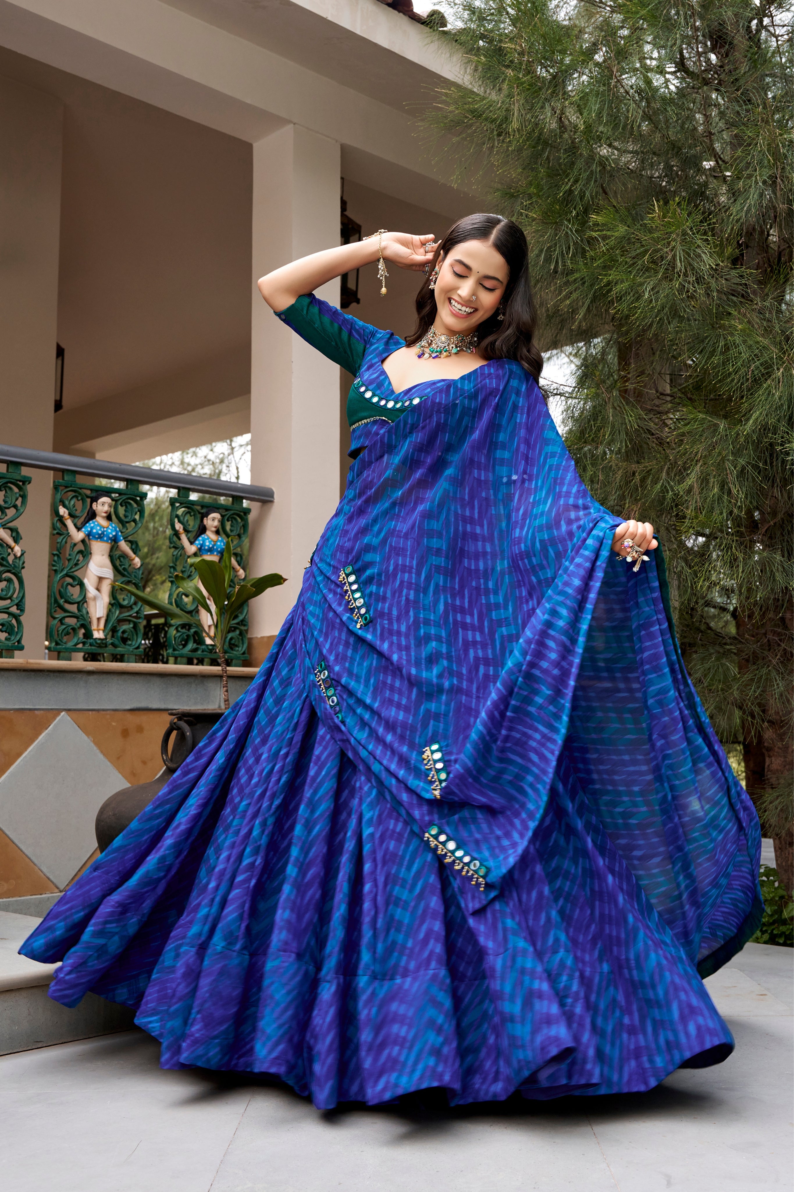 Designer Georgette Lehenga Choli For Navratri