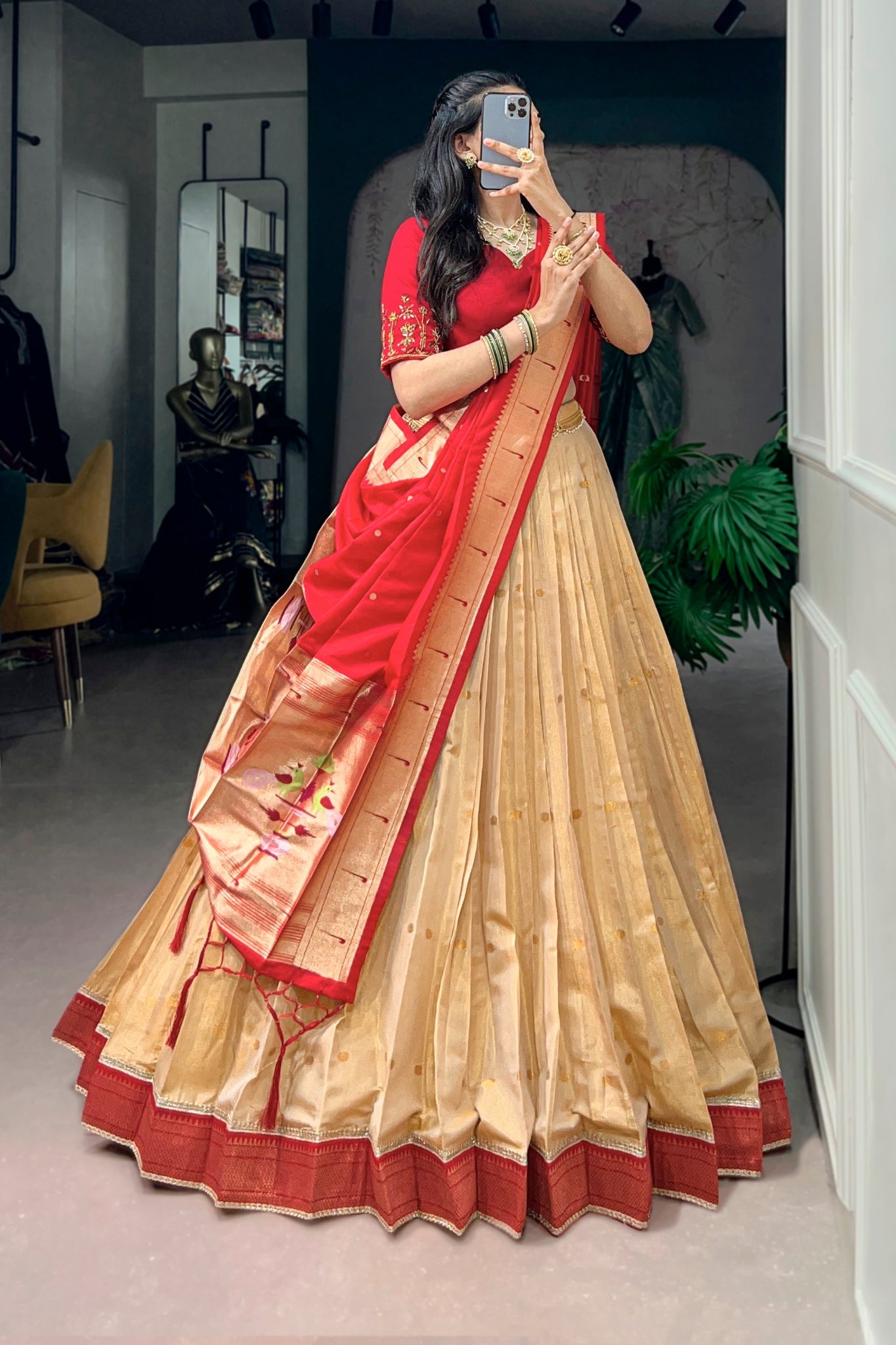 Premium Paithani Lehenga Choli With Elegant Dupatta