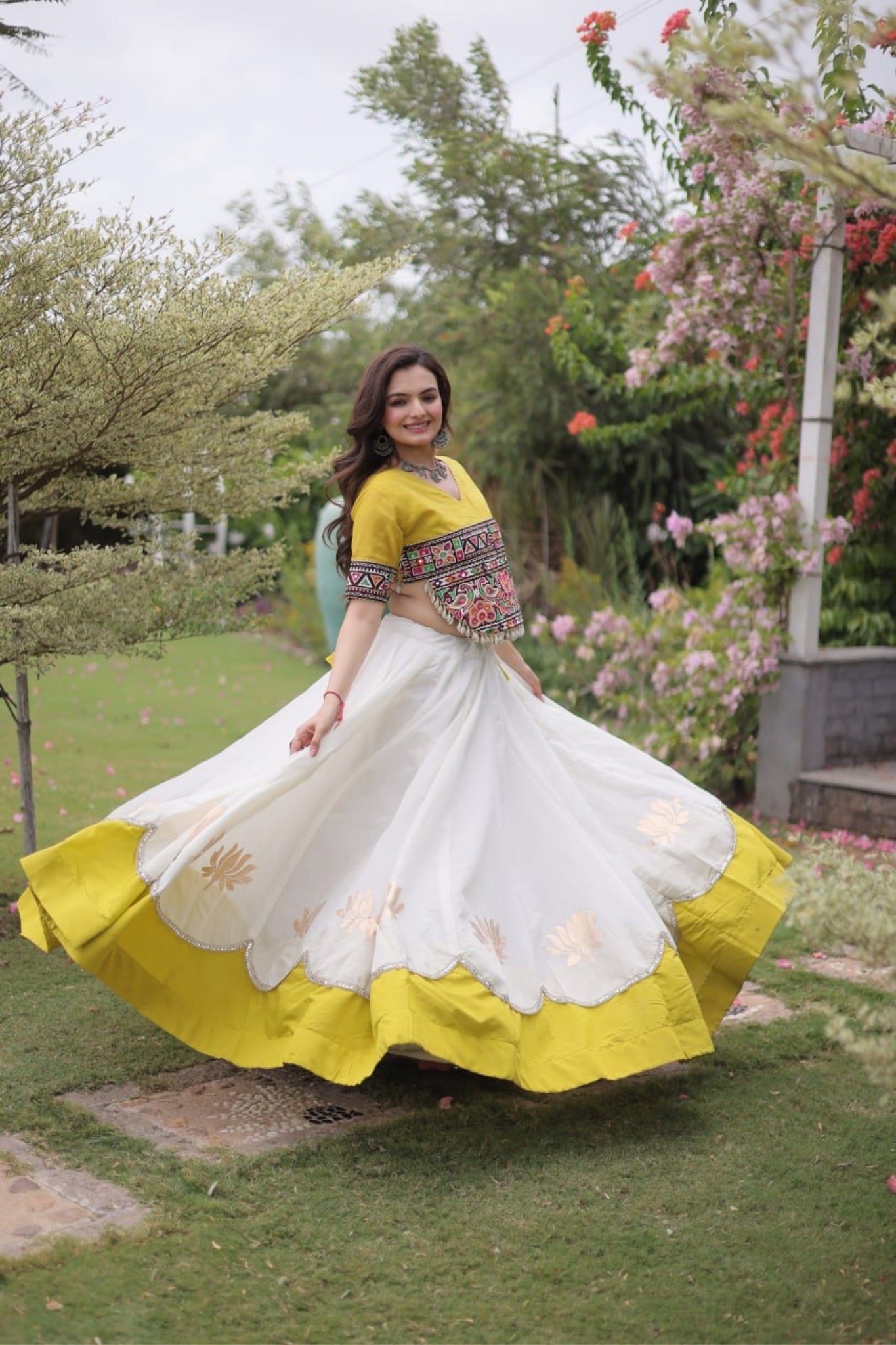 Raasrang Traditional Kutchi Work Lehenga Choli For Navratri