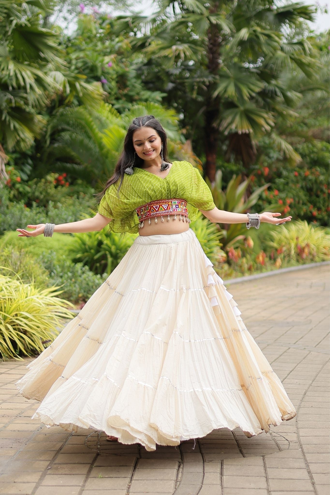 Standard Frill Design Navratri Lehenga Choli