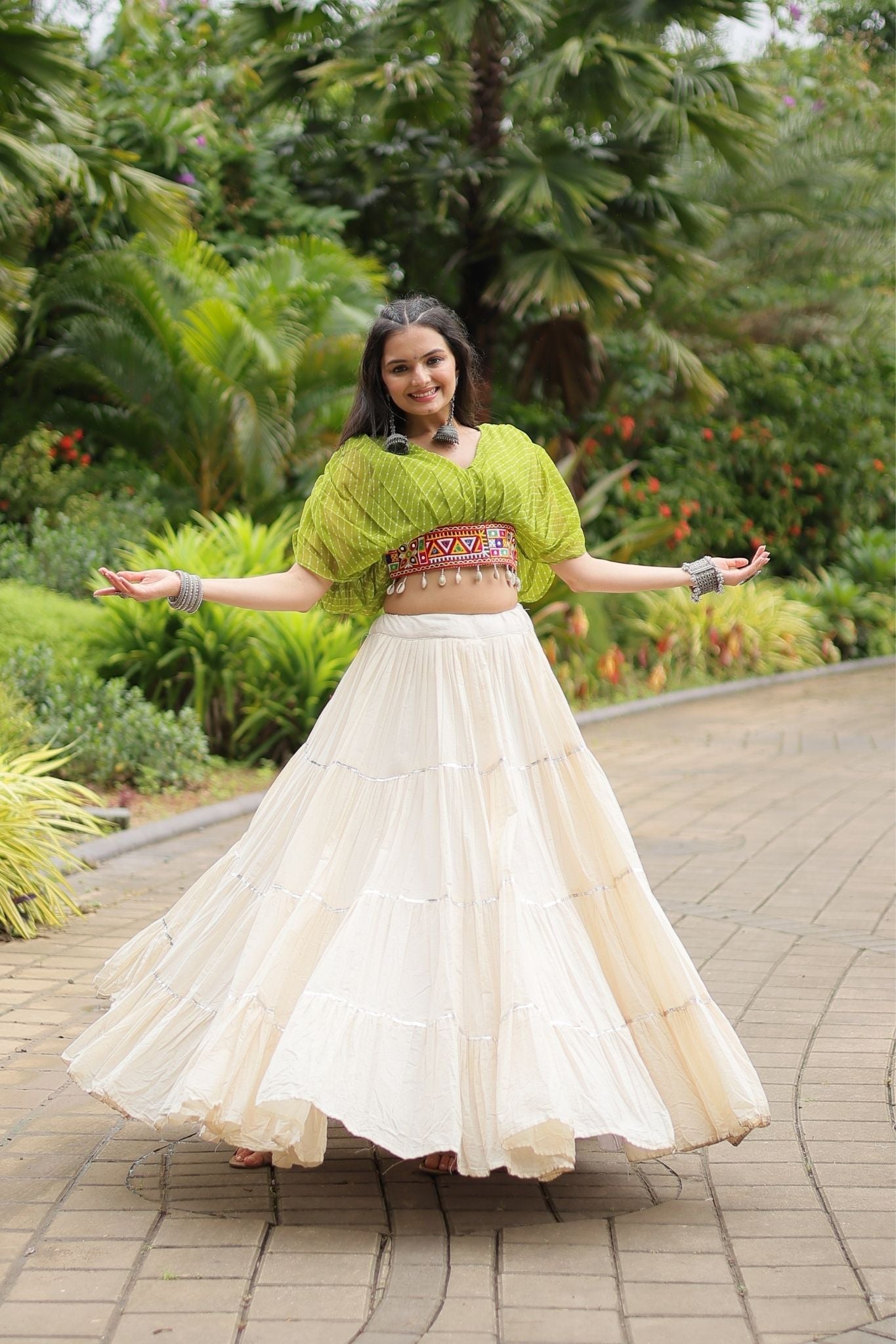 Standard Frill Design Navratri Lehenga Choli