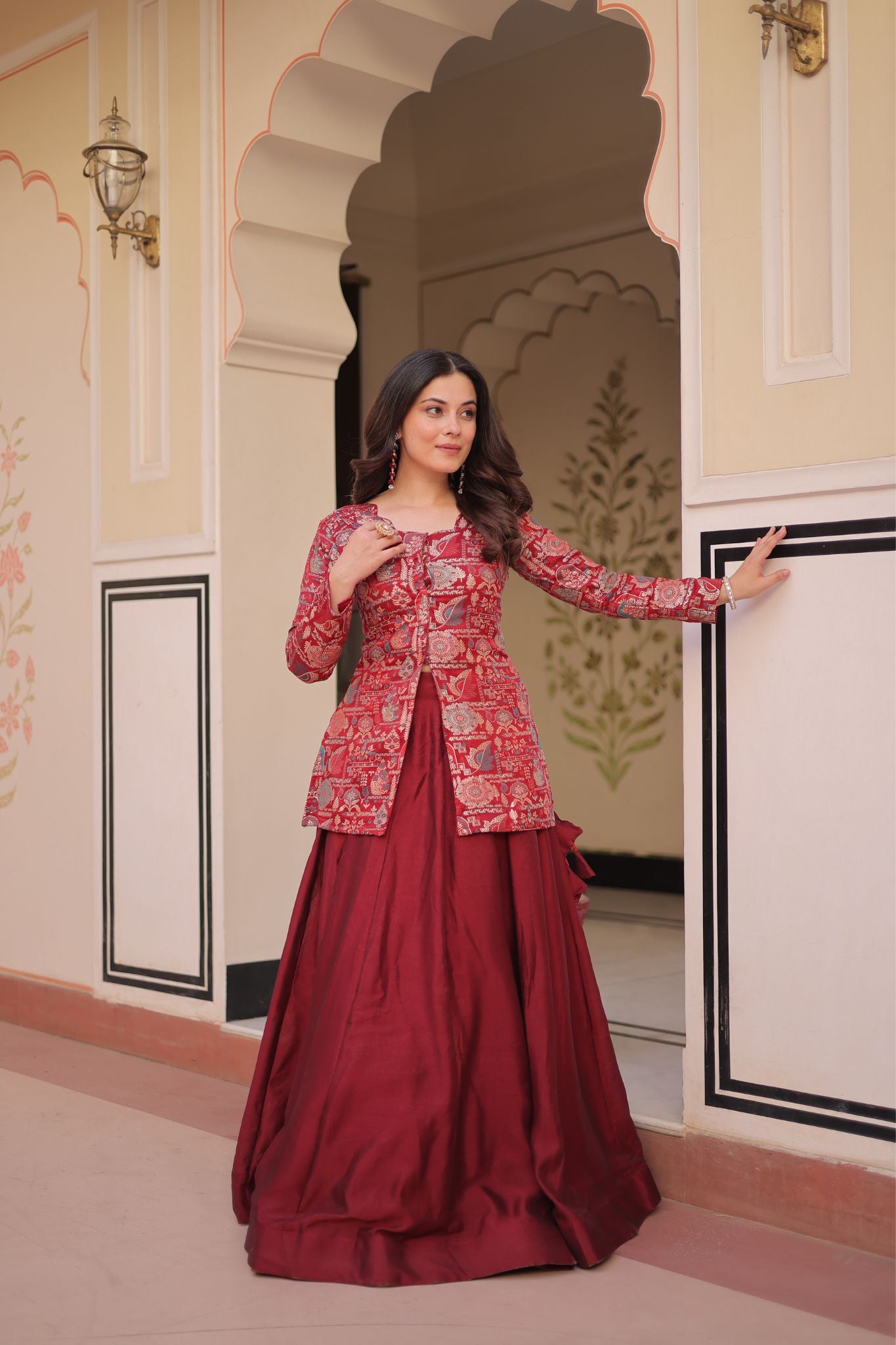 Pure Simmer Festive Jacquard Designer Readymade Lehenga Choli