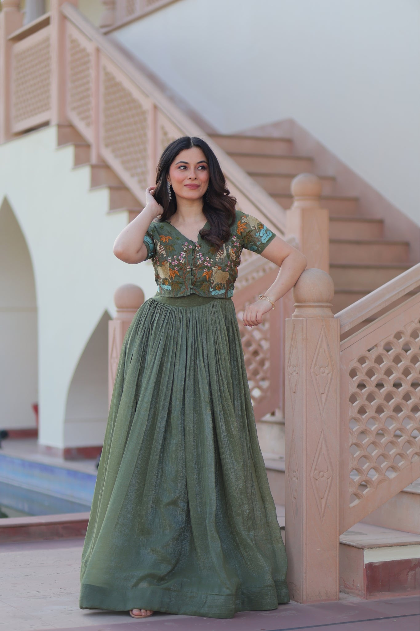 Beautiful Embroidered Designer Crafted Women Gown