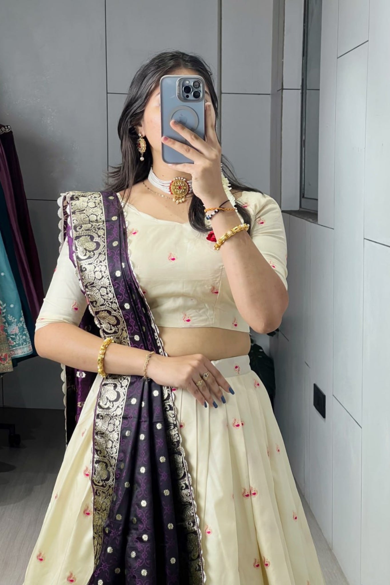 Royal Paithani Silk Lehenga Choli With Iconic Zari Dupatta For Wedding And Festive Wear