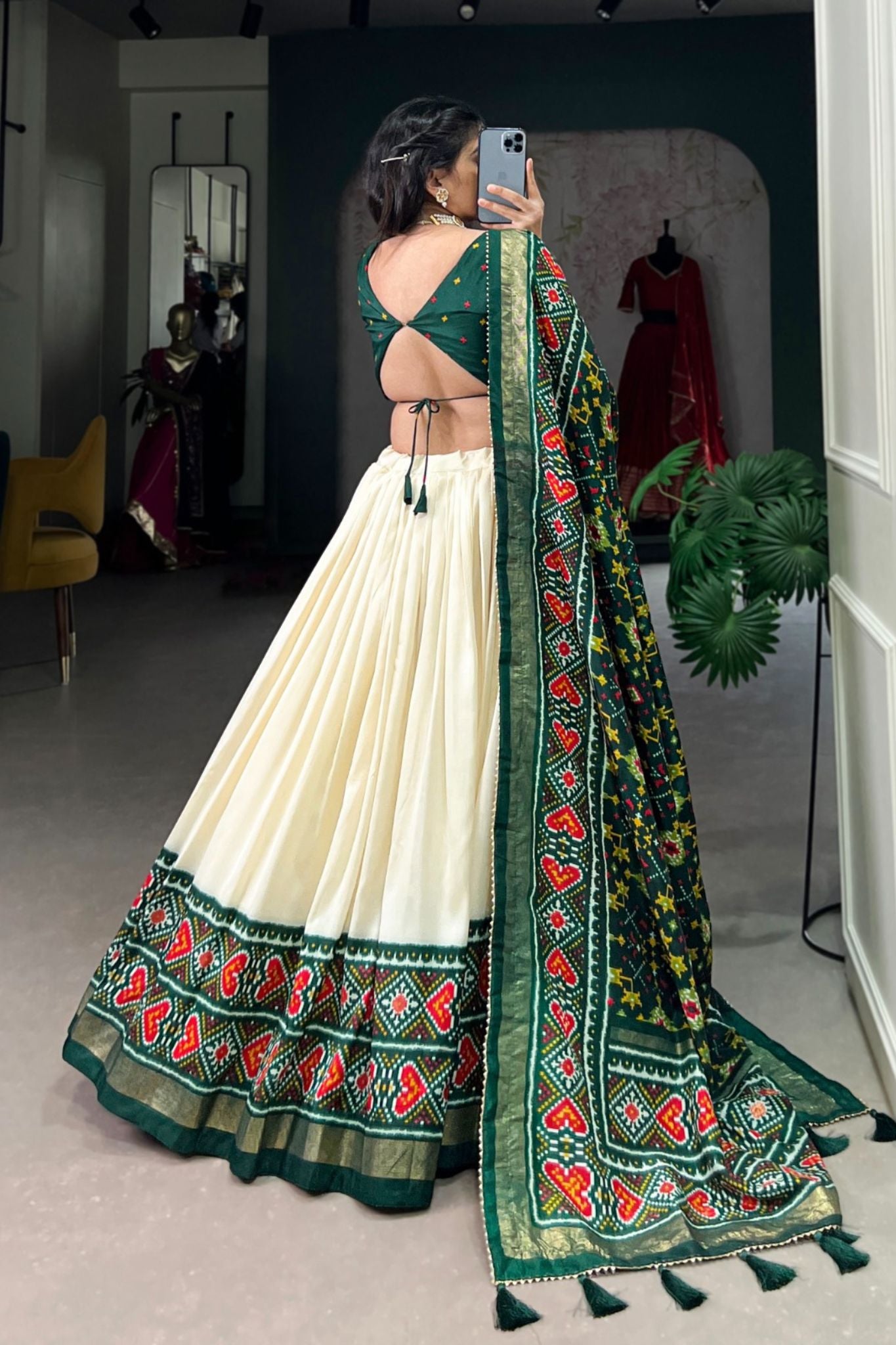 Wedding Grace Patola Printed New Lehenga Choli Set