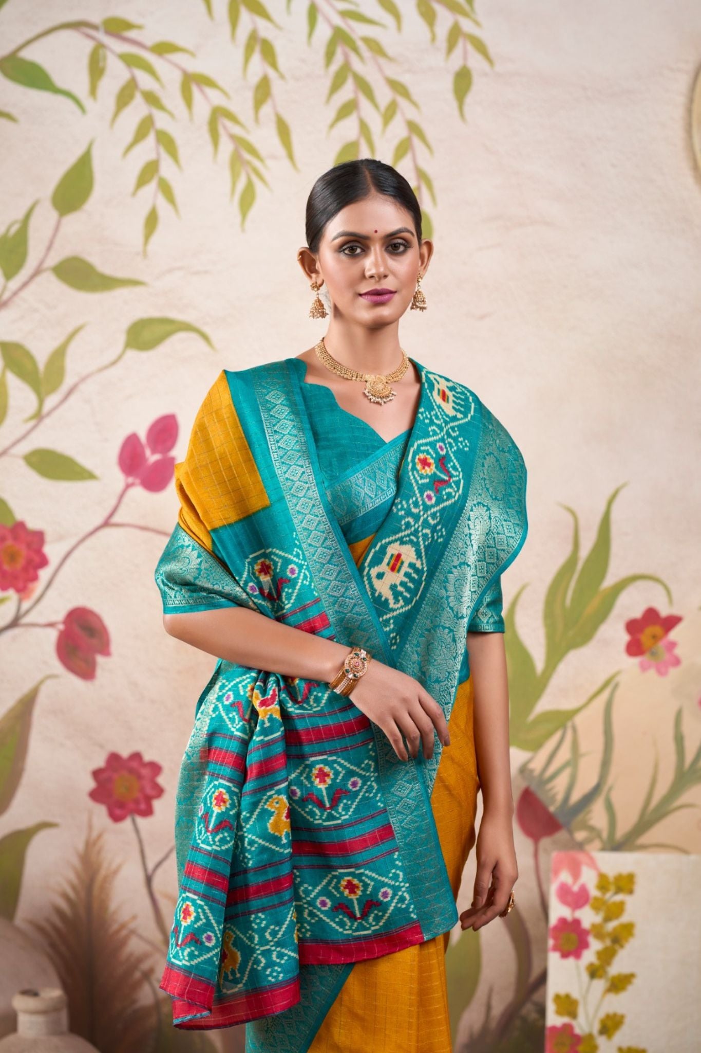 Patola Printed Weaving Work Saree