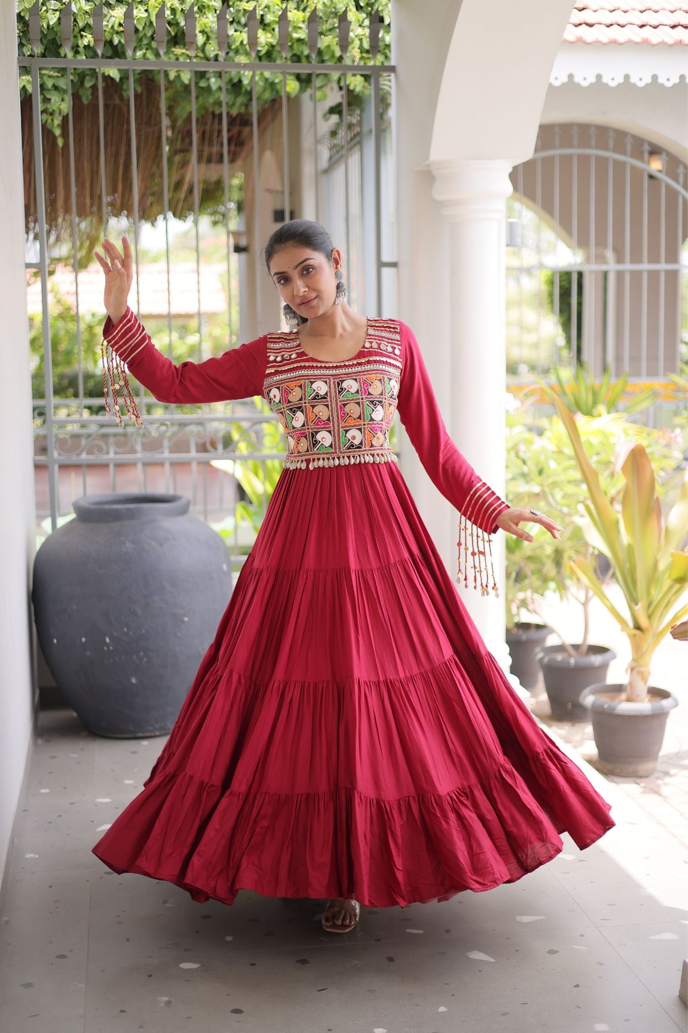 Raasrang Navratri Special Designer Gown for Women