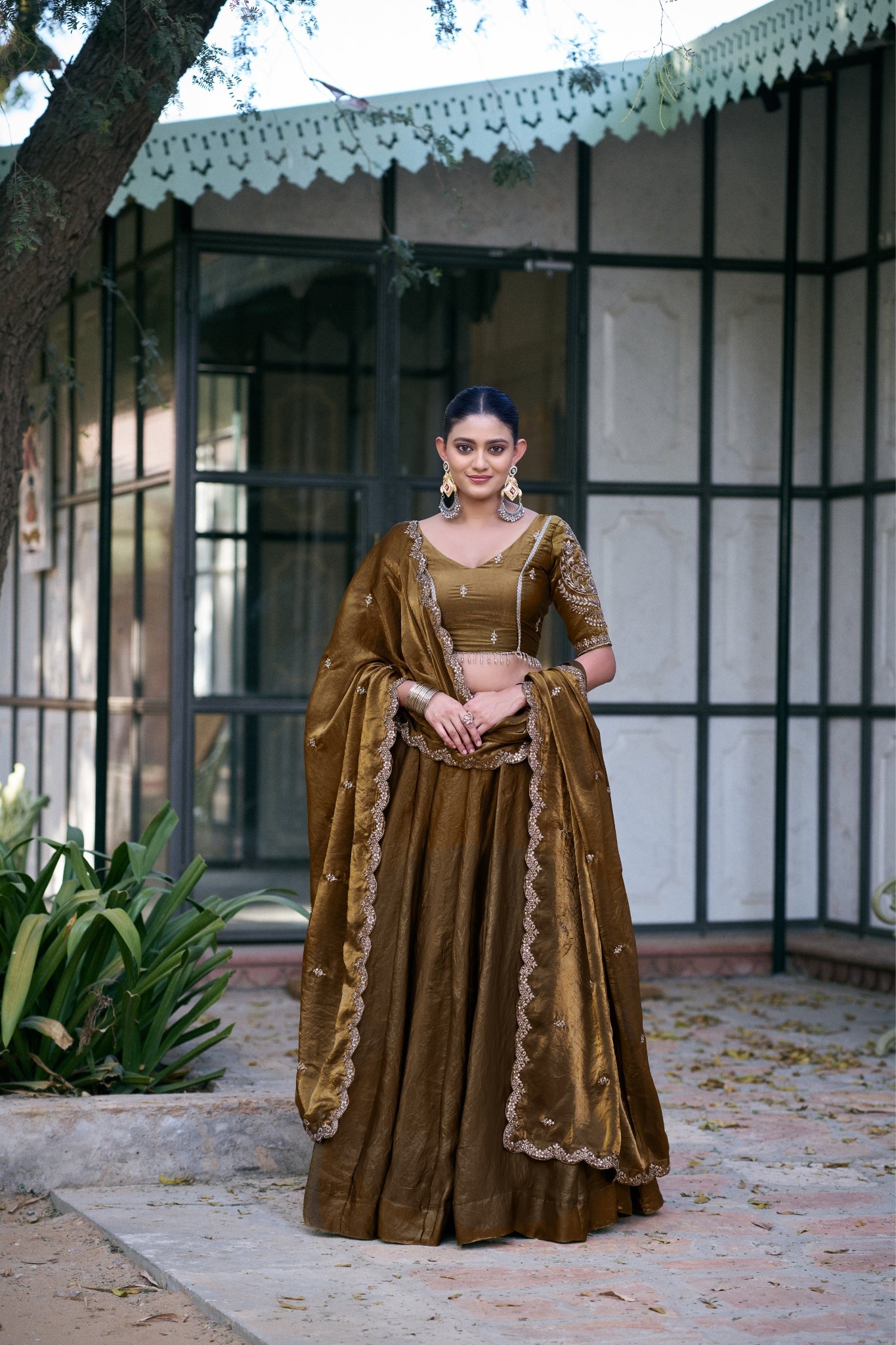 Stunning Wedding Designer Sequins Tread Embroidered Work Festive Lehenga Choli
