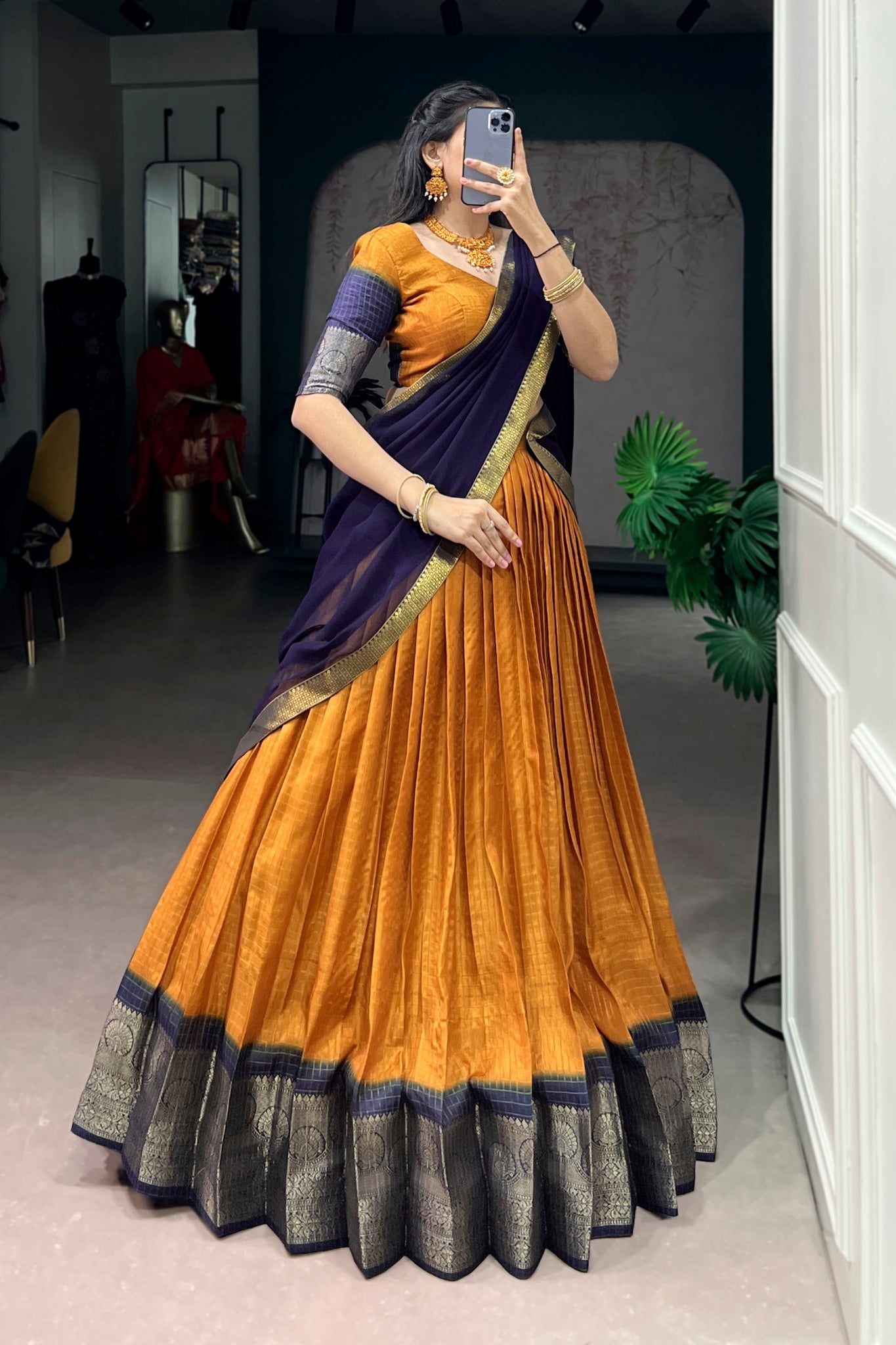 Premium Zari Weaving Work Lehenga Choli