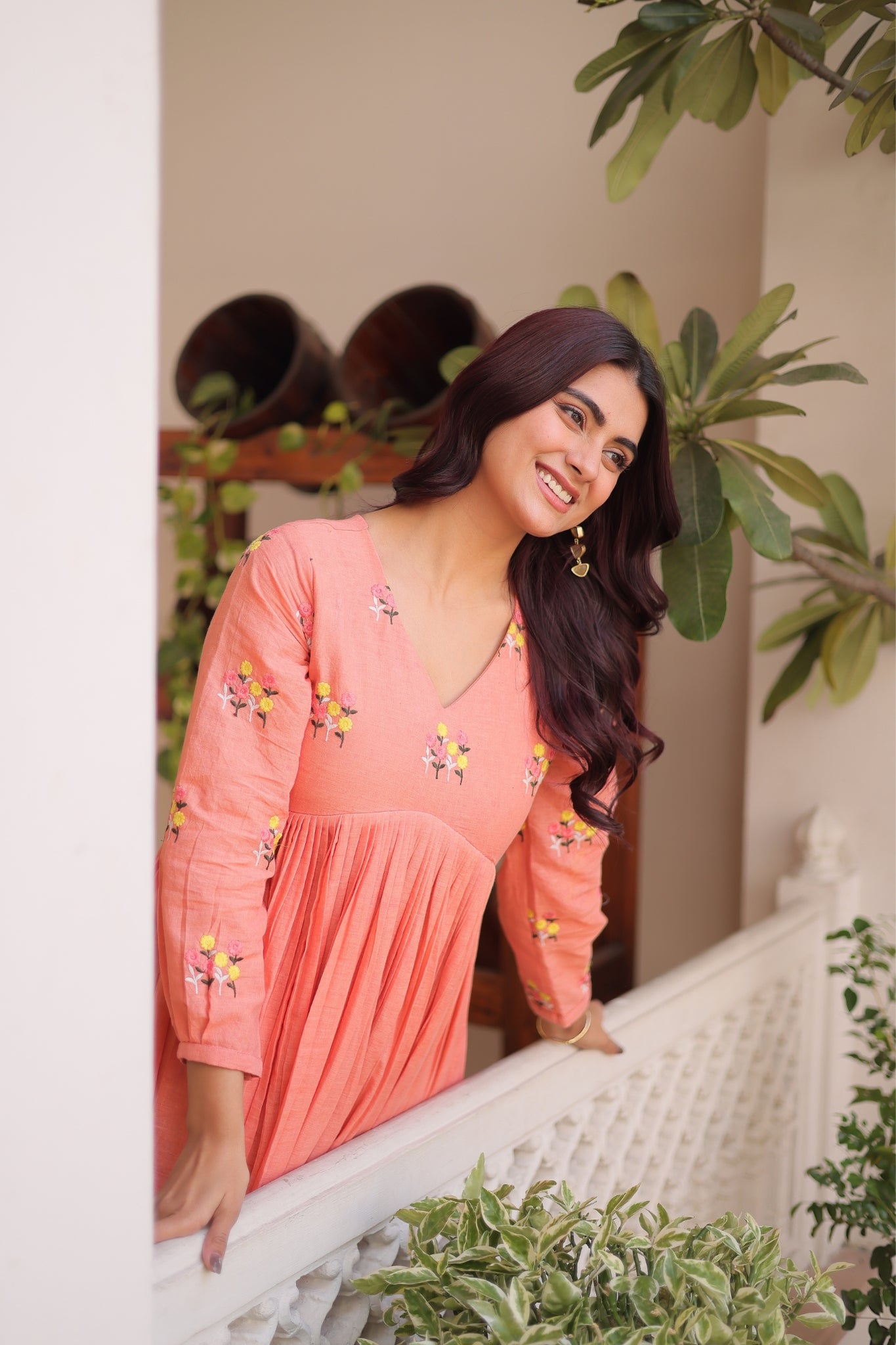 Premium Cotton Embroidered Kurti Pant Set For Women