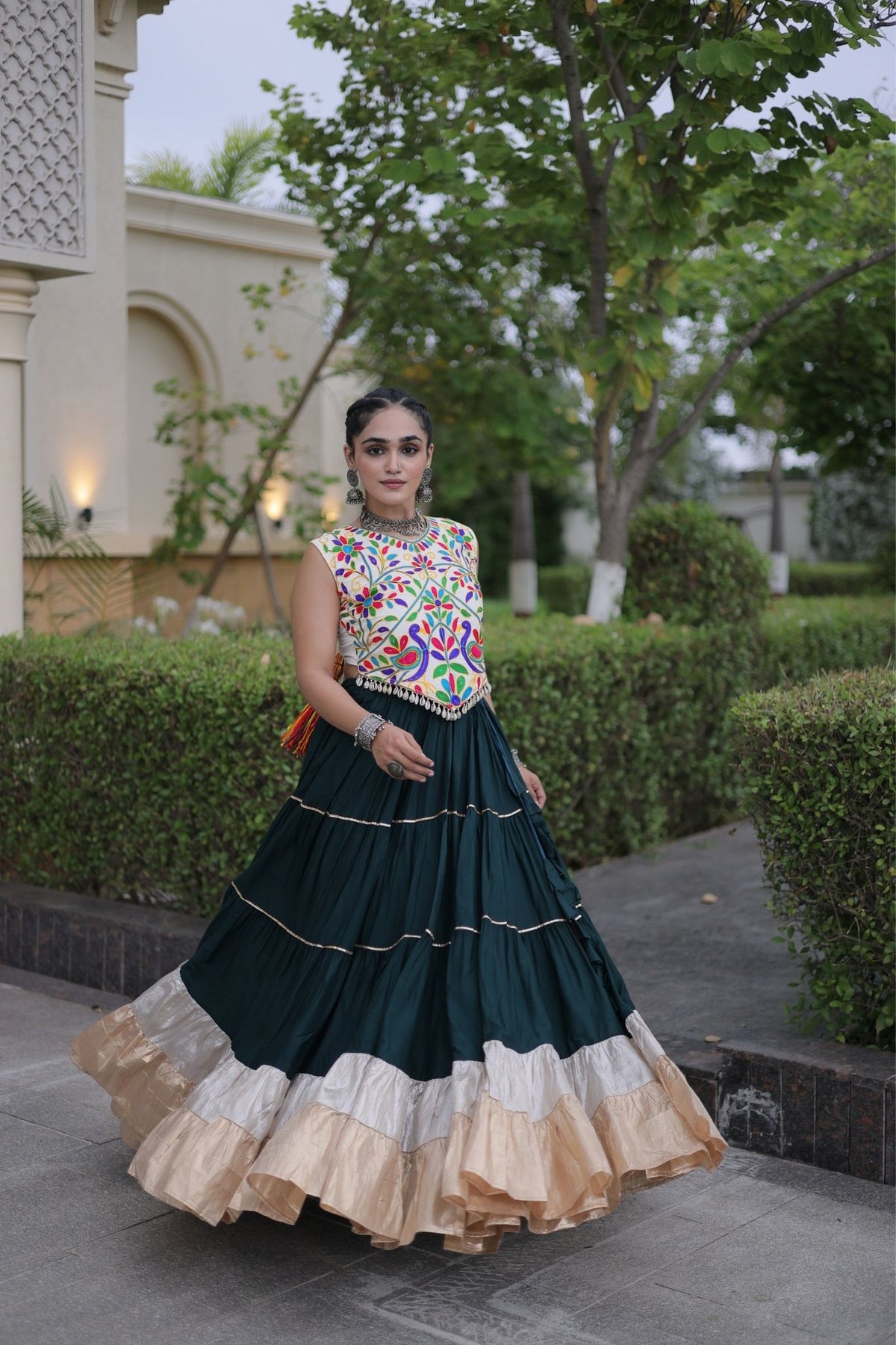 Raasrang Navratri Special Designer Rayon Lehenga Choli