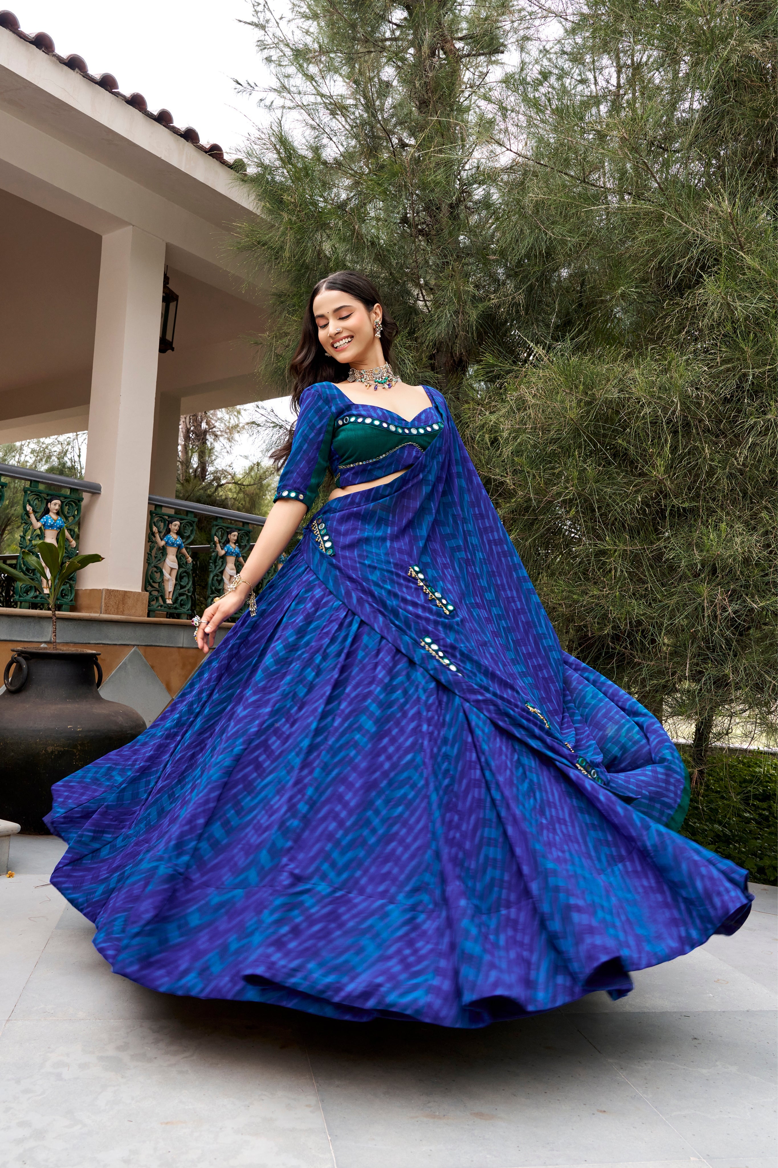 Designer Georgette Lehenga Choli For Navratri